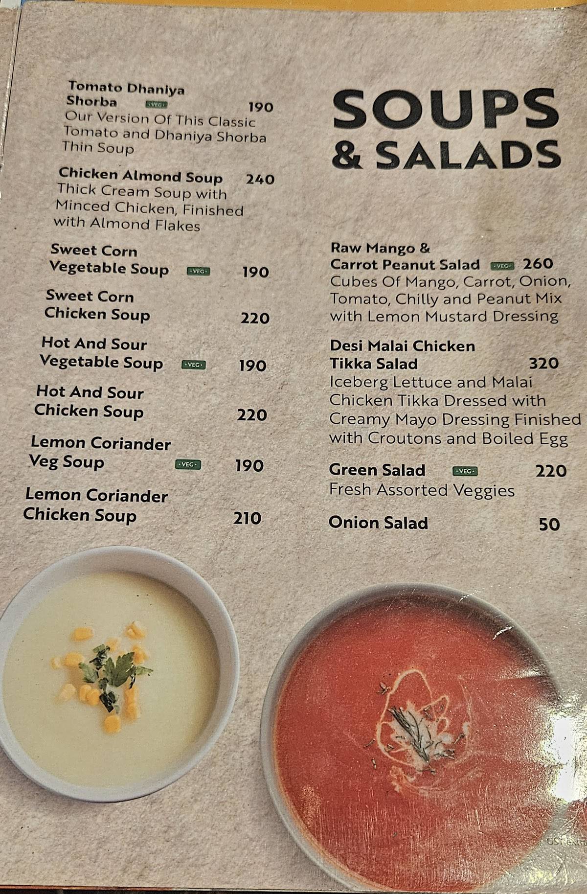 Rasoi Fort Kochi menu