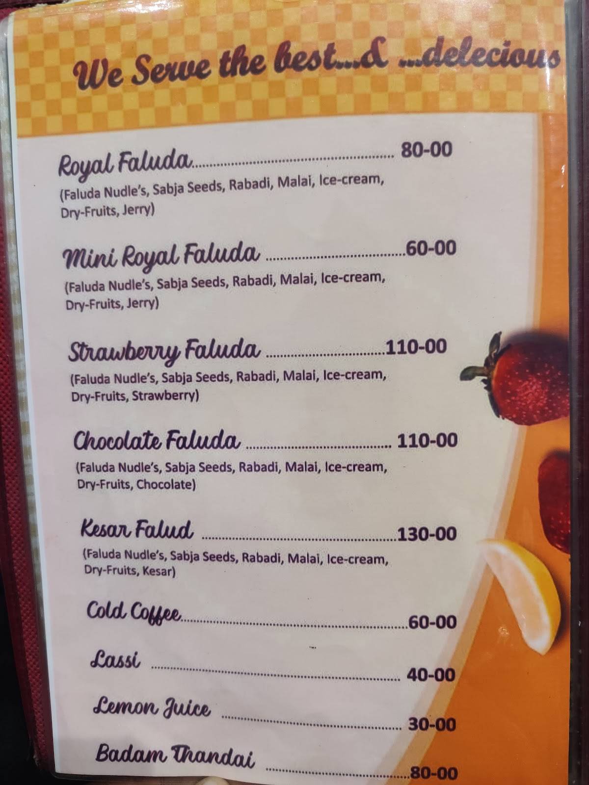 Orange Hotel AC Family Restaurant menu