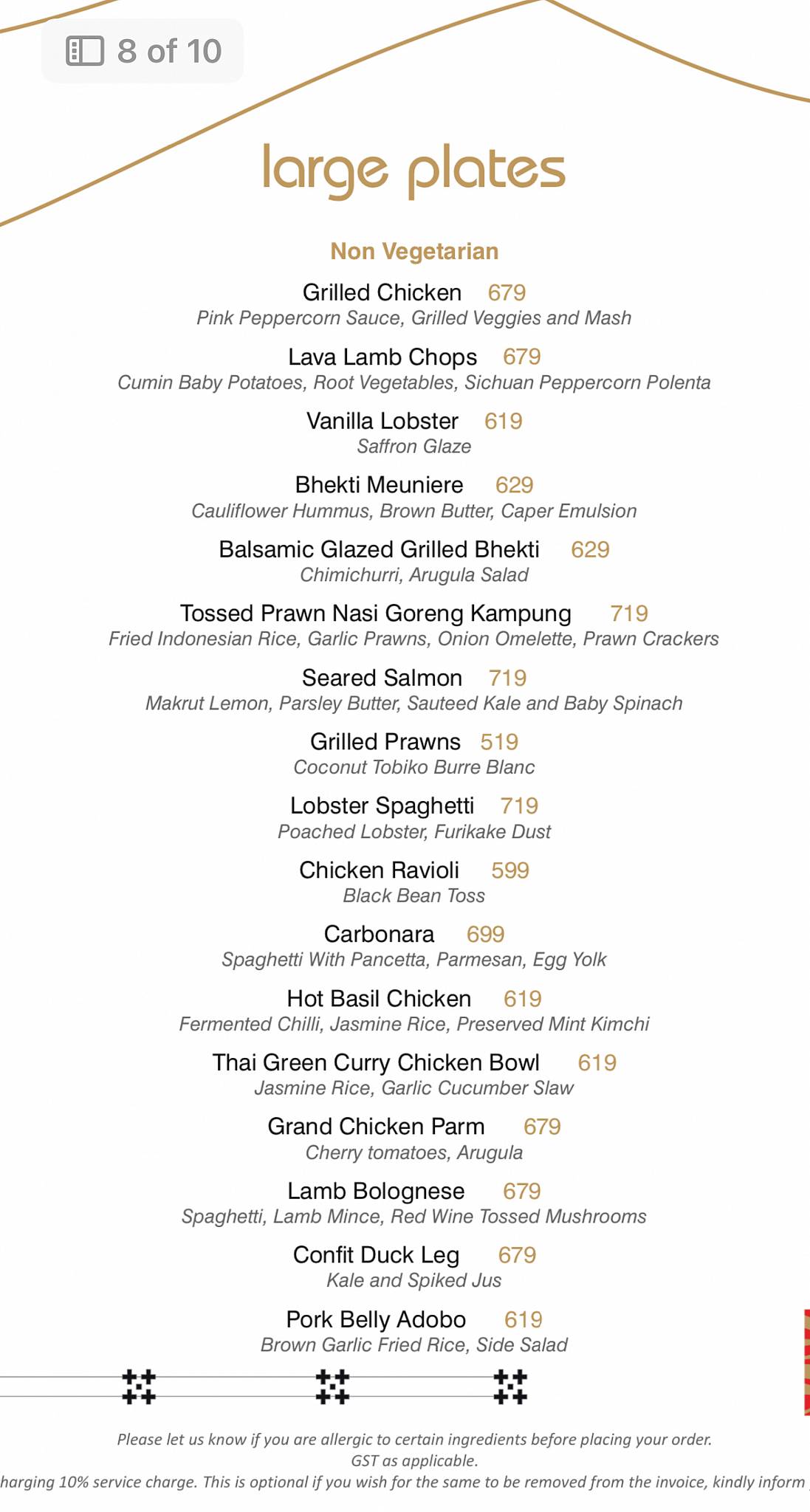 Bombastic - Supper Club menu