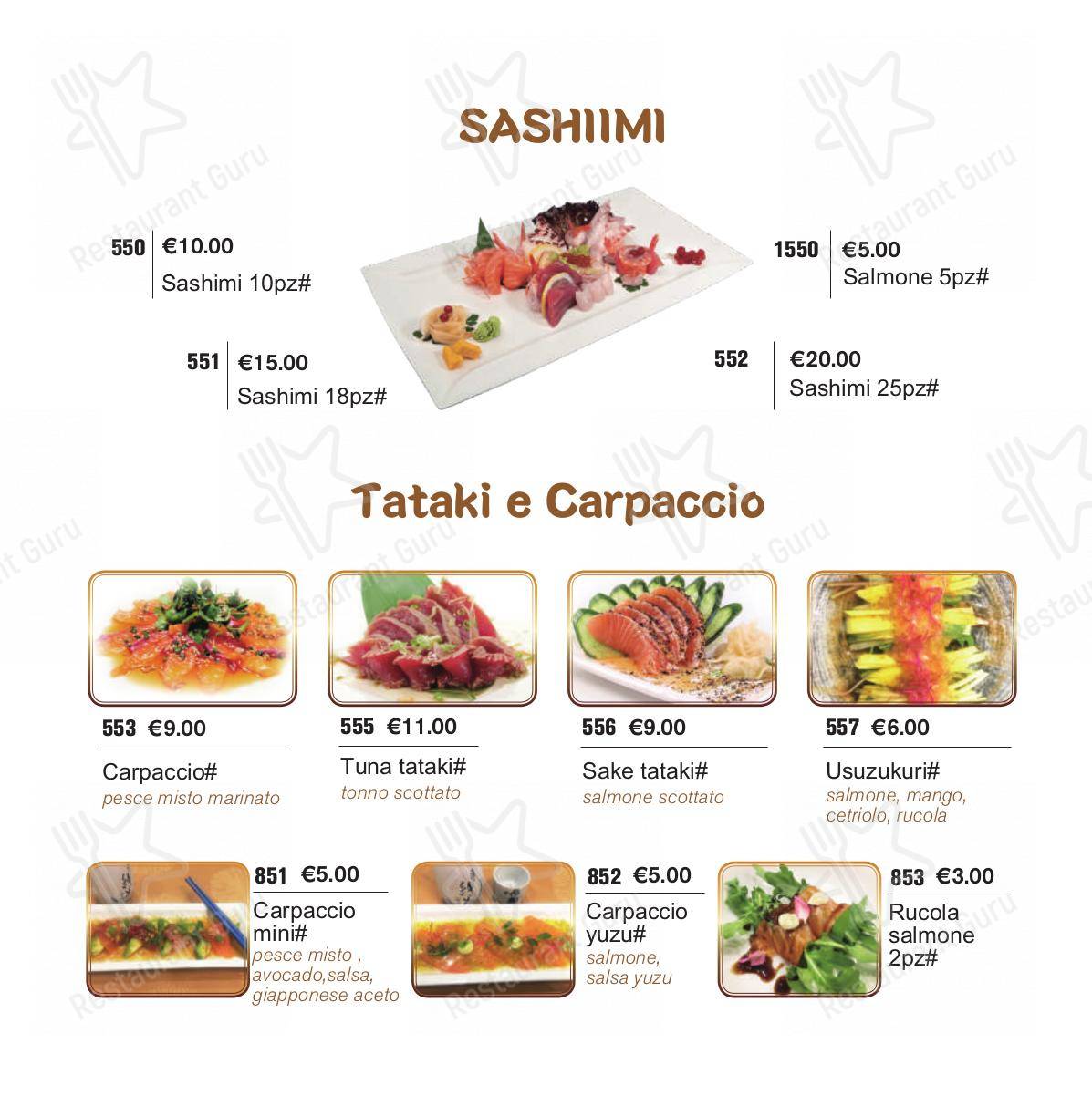 Menu per Kung Fu House ristorante
