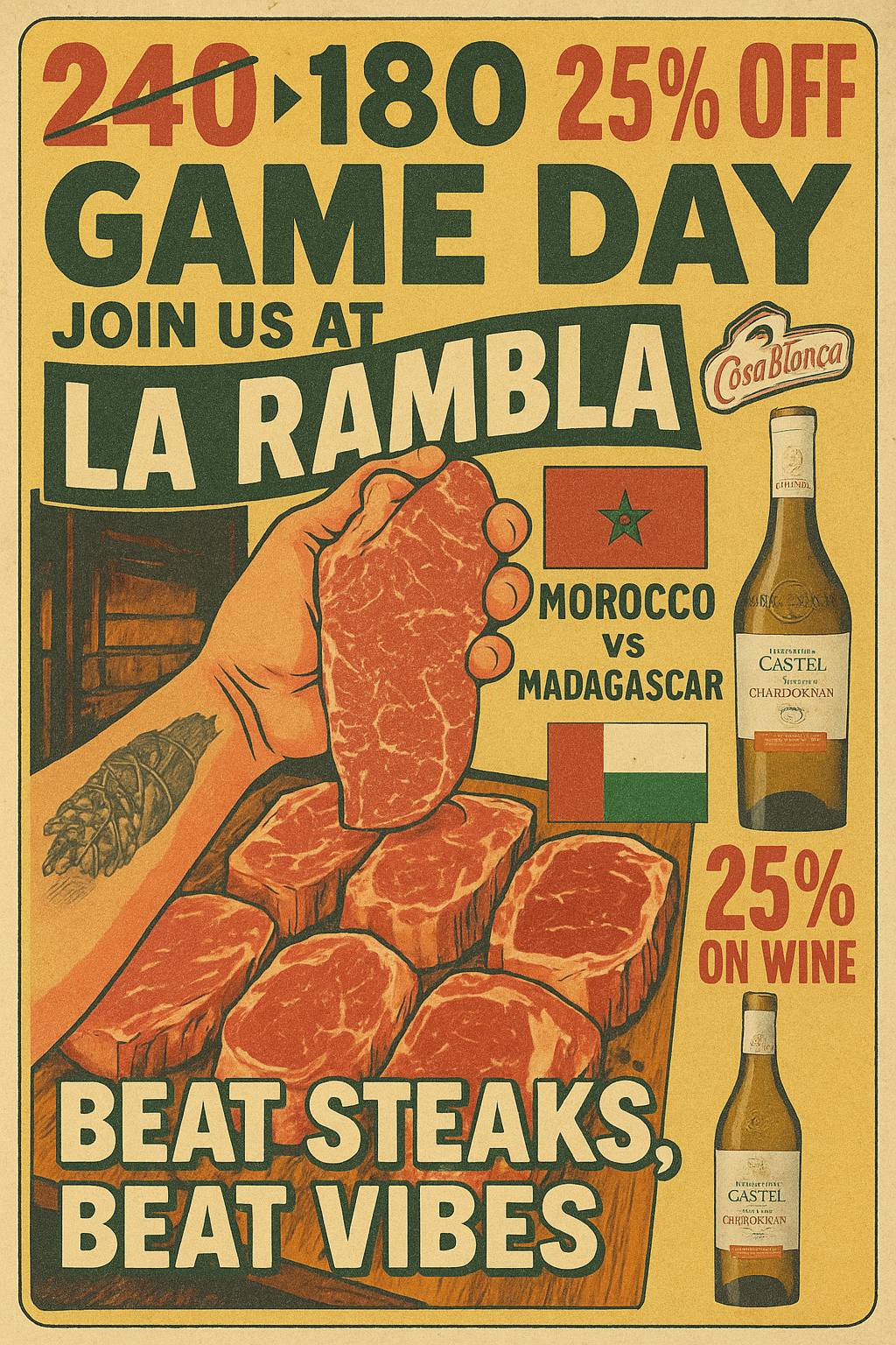 Menu de LA RAMBLA RABAT