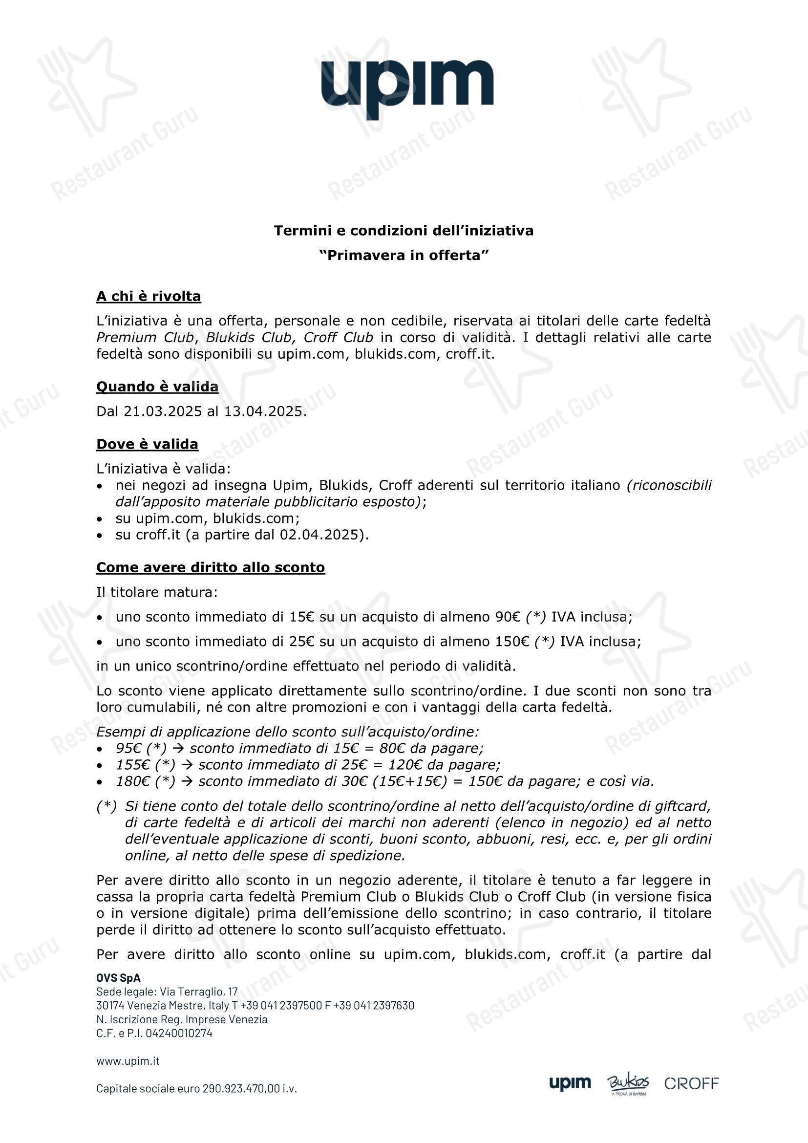 Restaurant L'Exclusivitè in Limatola - Menu bar