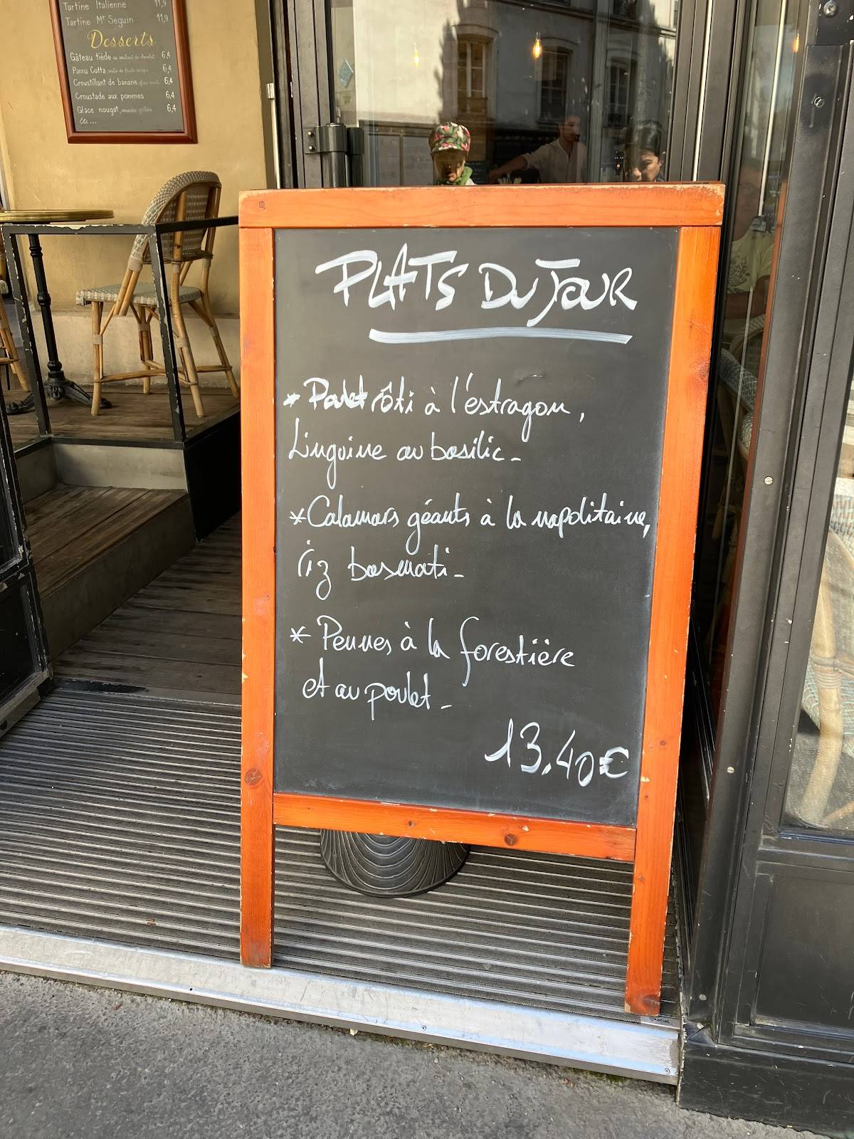 Menu de L'inédit cafe