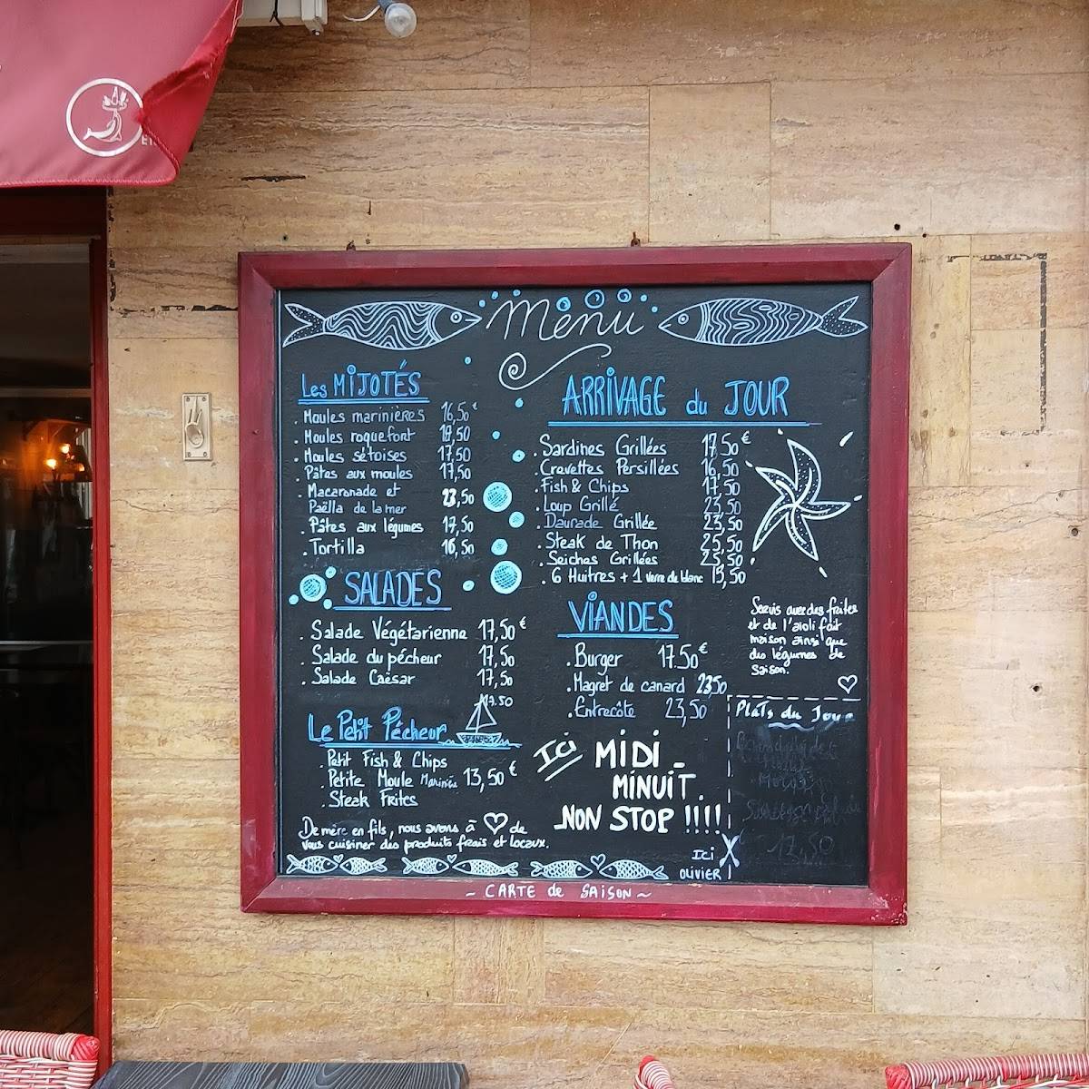 Menu de L'OLIVIER Bar Restaurant