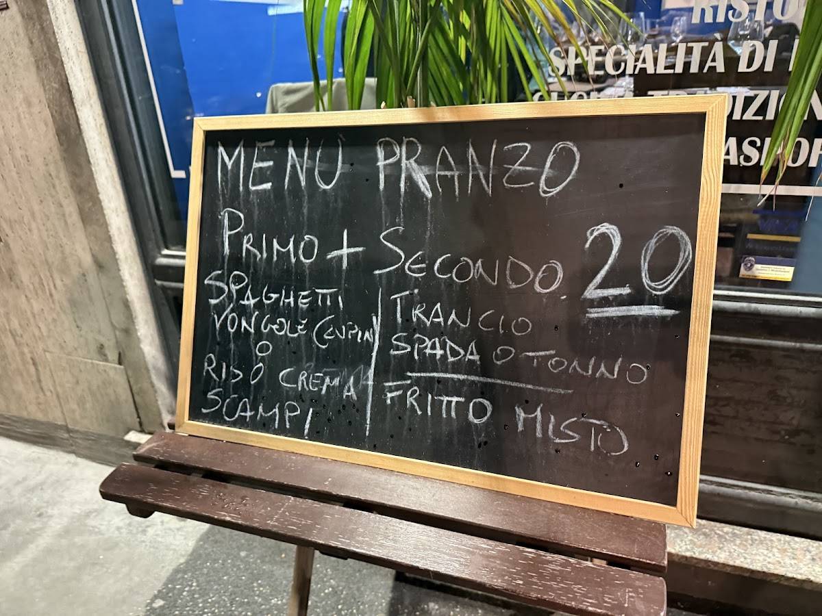 Menu di L'Officina del Pesce Roma 