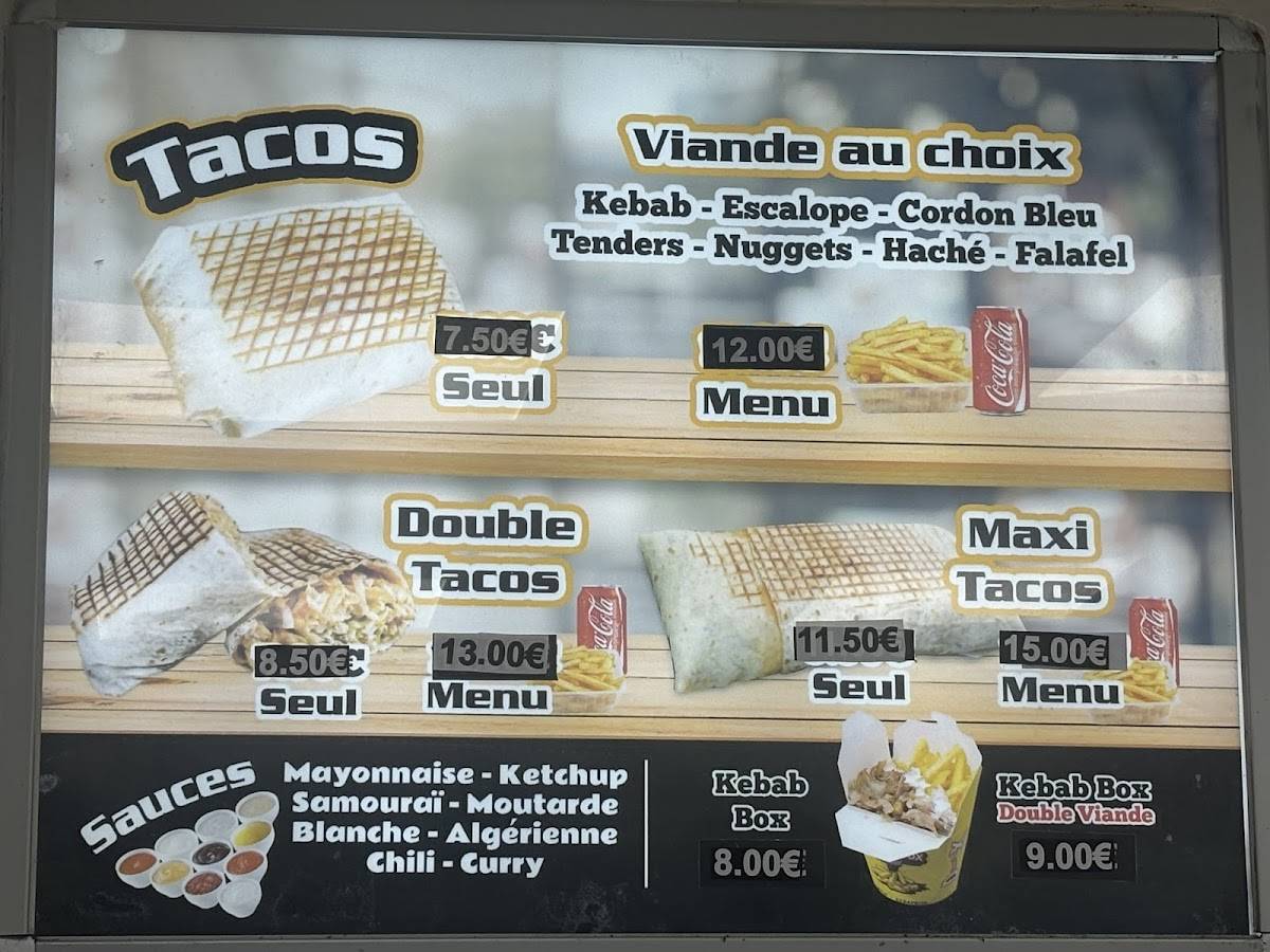 Menu de L'Orient Express