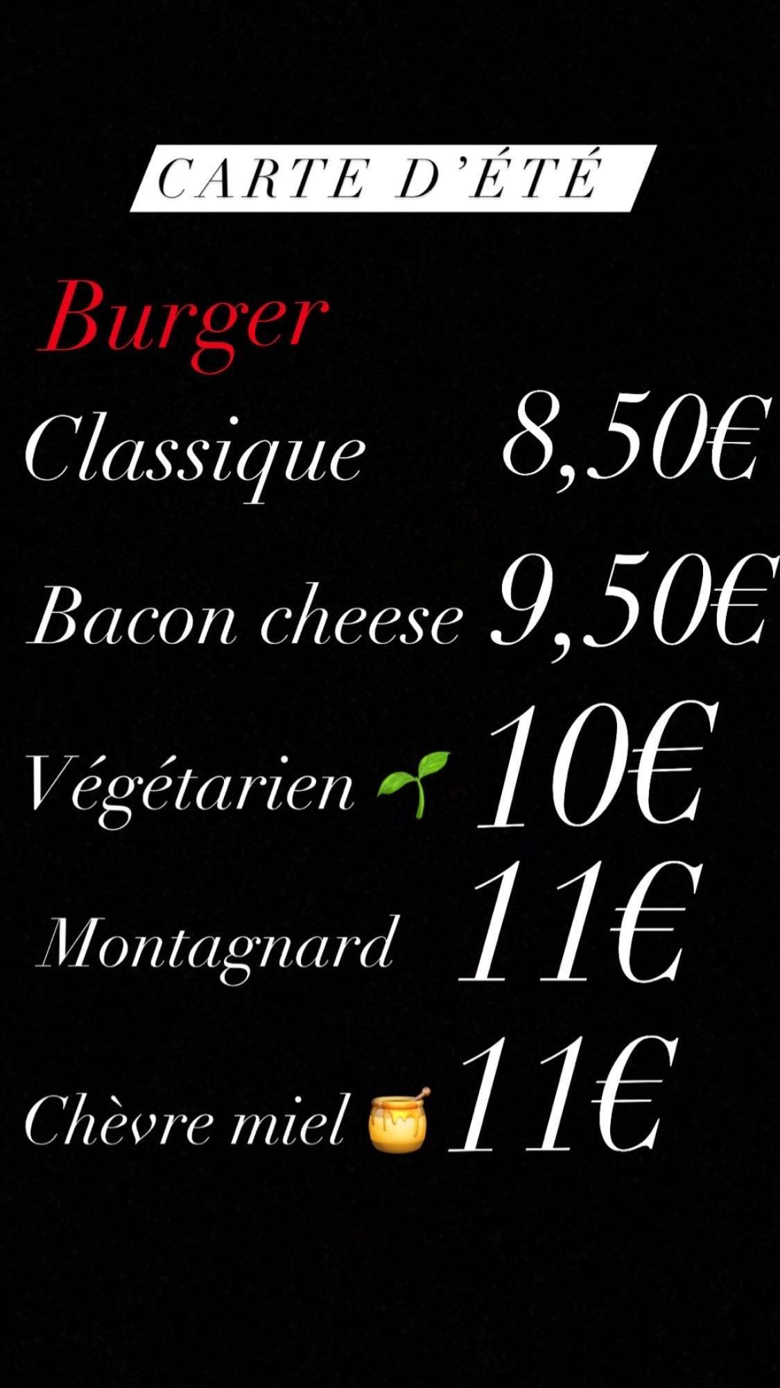 Menu de La Bonne Nouvelle