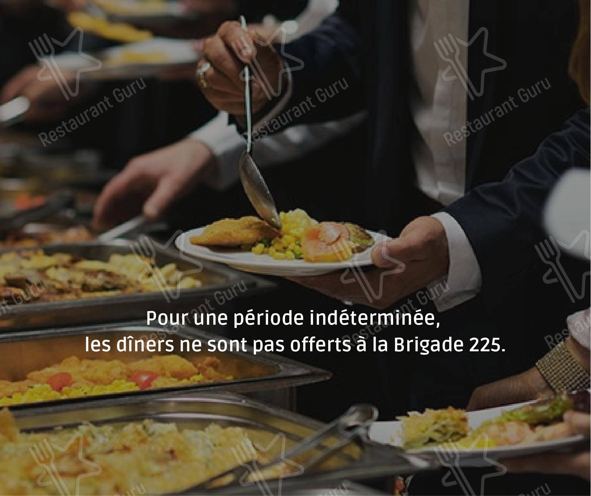 La Brigade 225 dans Rimouski - Menu
