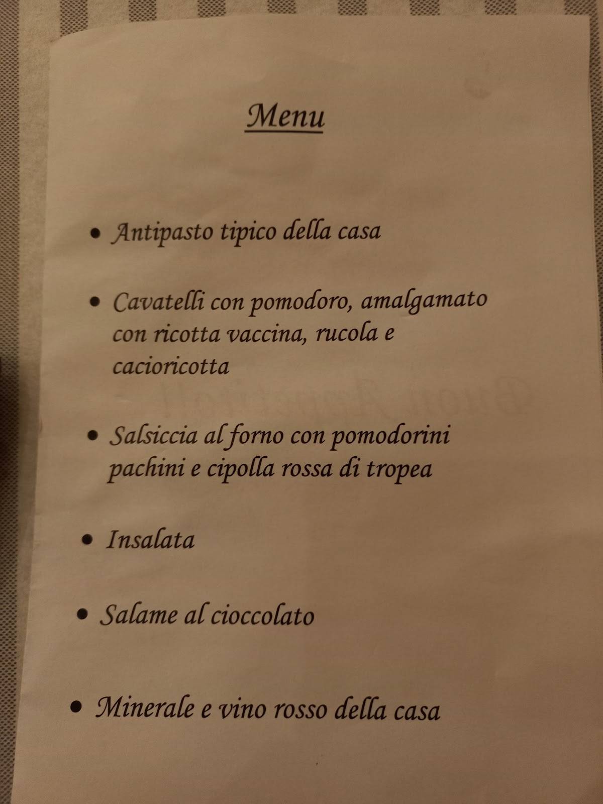Menu di La Cola Cola 