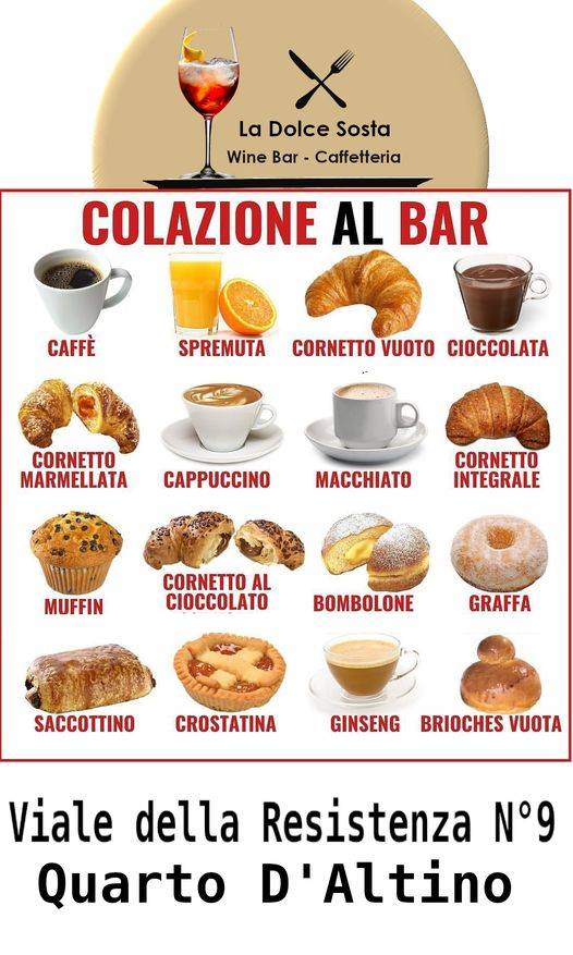 Menu di La Dolce Sosta 
