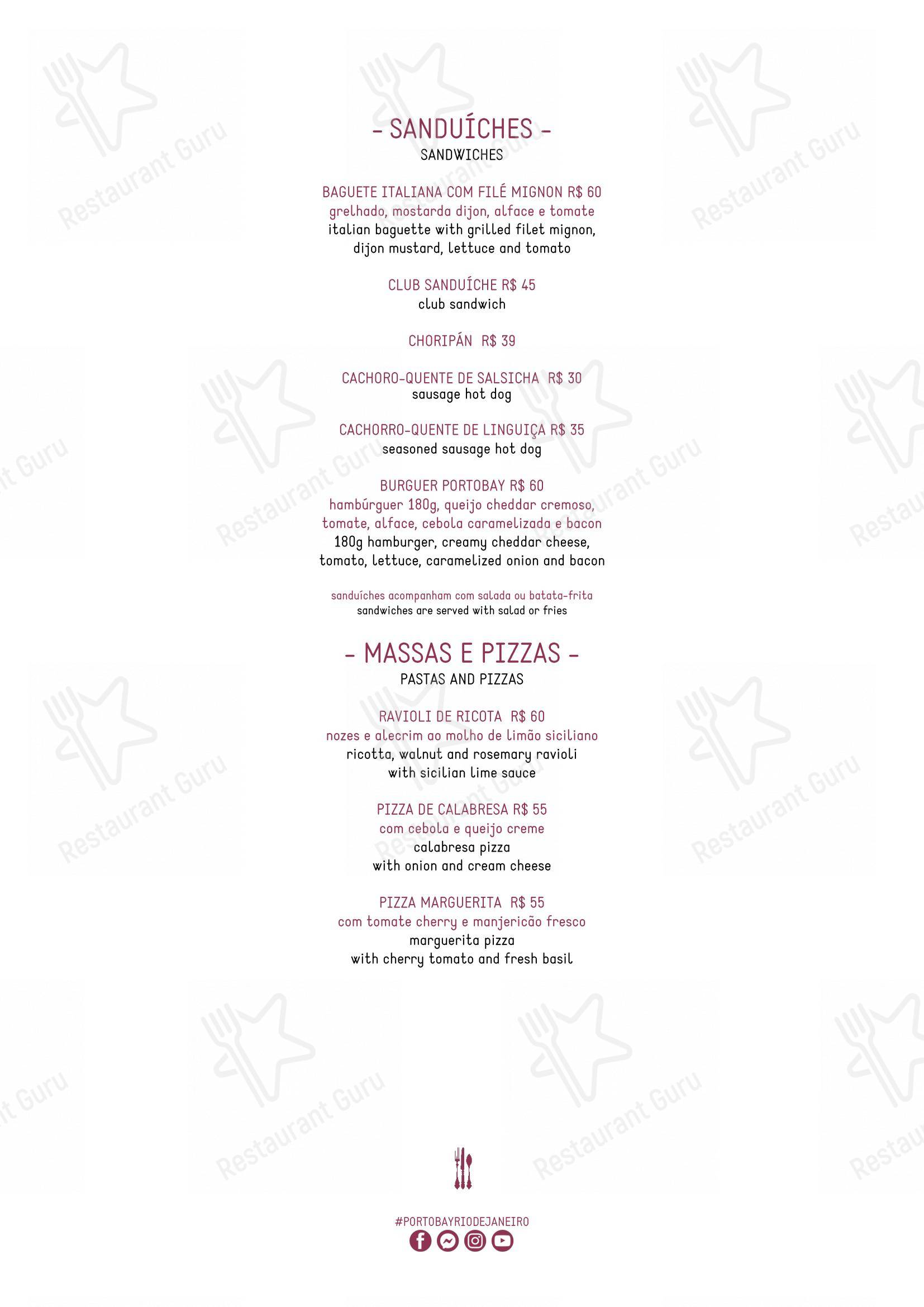 菜单 para La Finestra restaurante