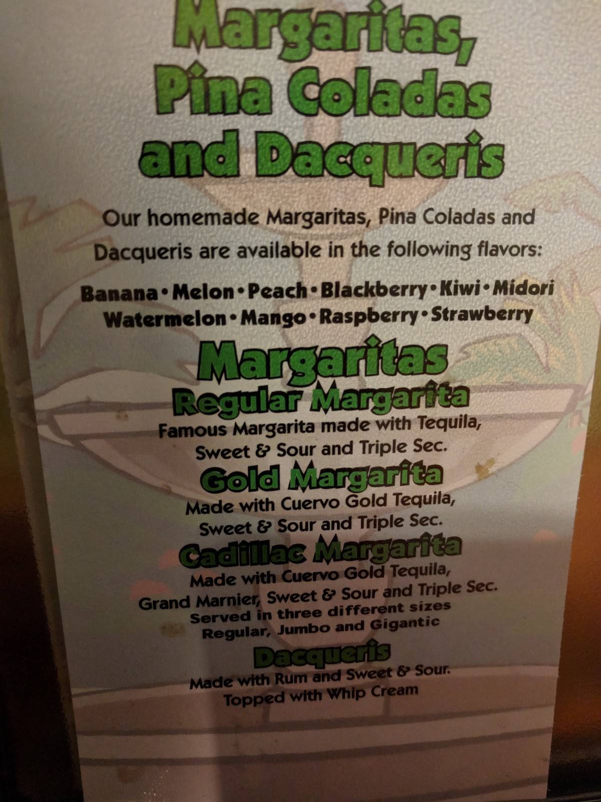 Menu at La Fuente restaurant, Wenatchee