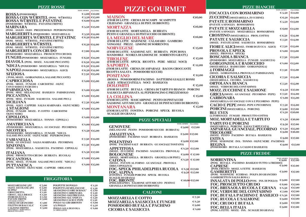 Menu di La Maison Della Mamma 