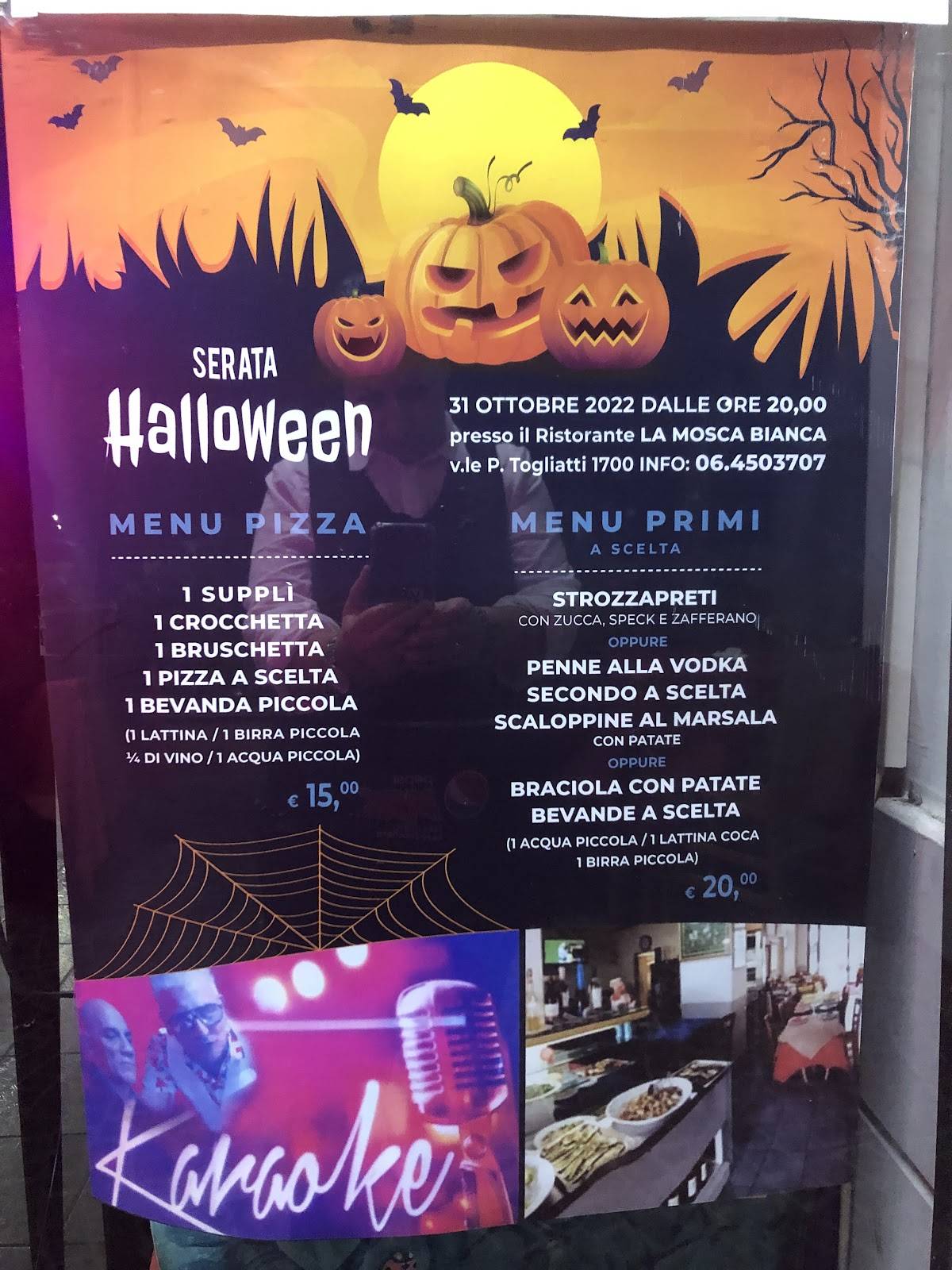 Menu di La Mosca Bianca 