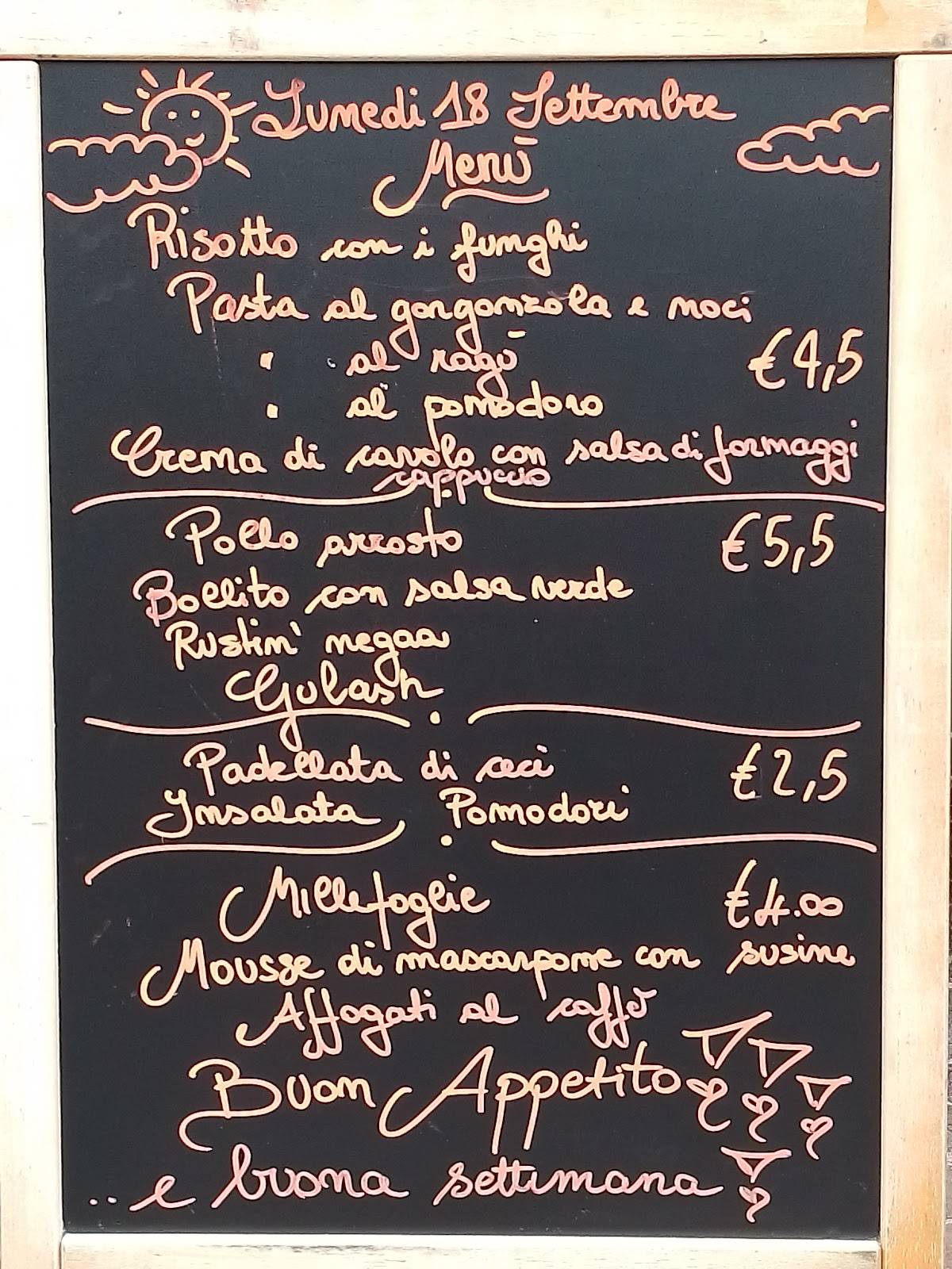 Menu di Ristorante La Pergola 