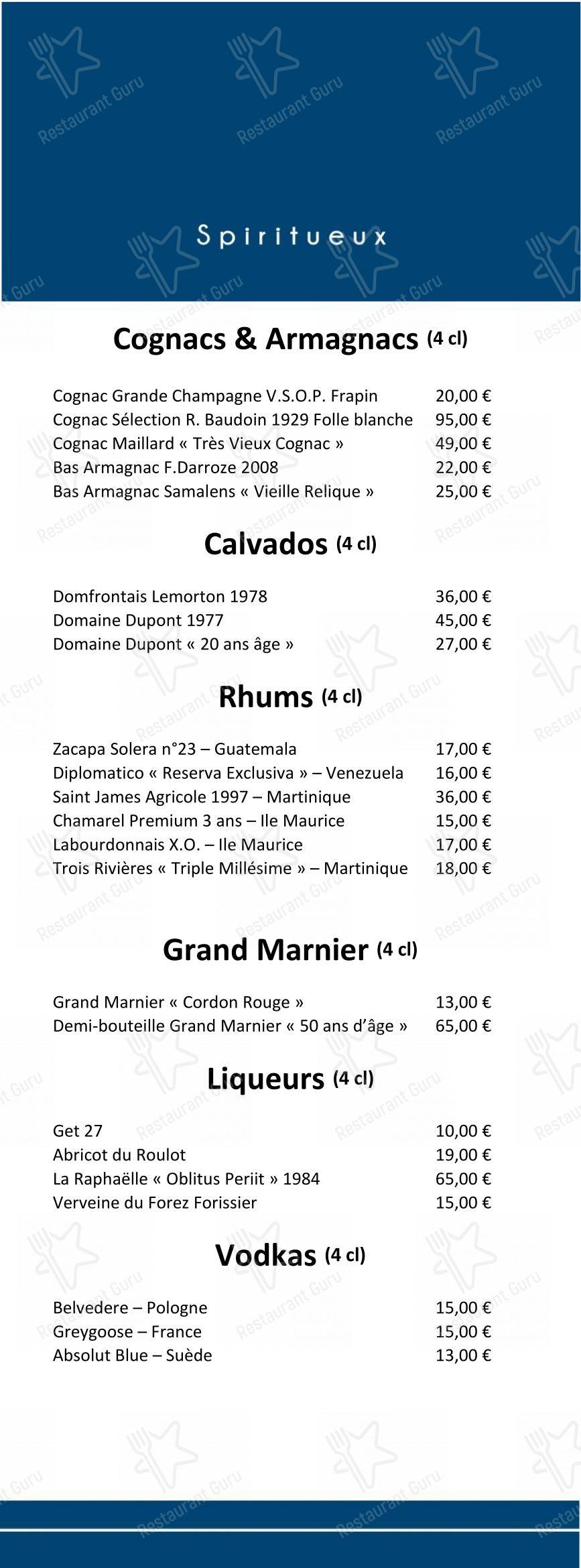 Основное меню pour La Pyramide - Hôtel Restaurant (Isère) dans Vienne