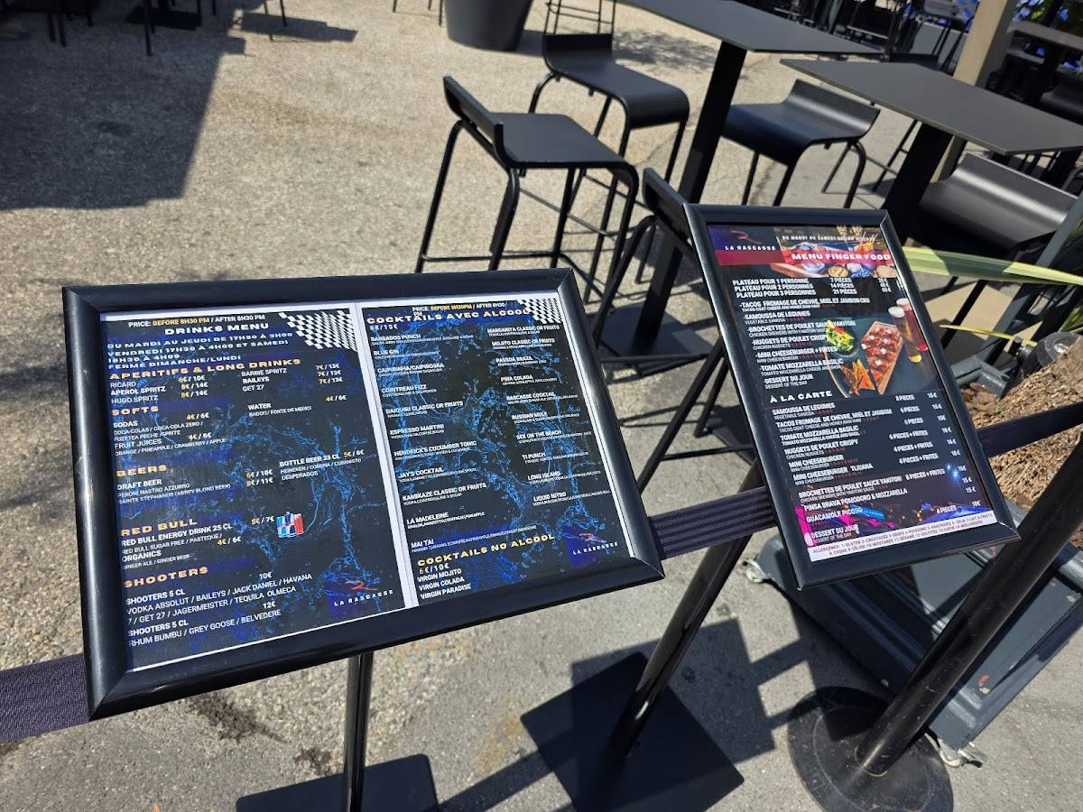 Menu de La Rascasse