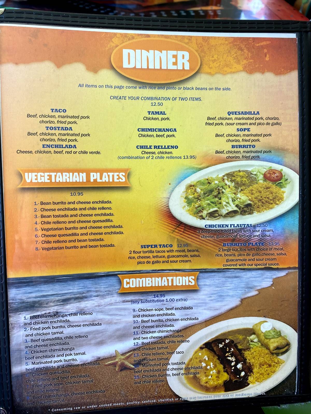 Menu at La Roca Mexican Restaurant, Newport