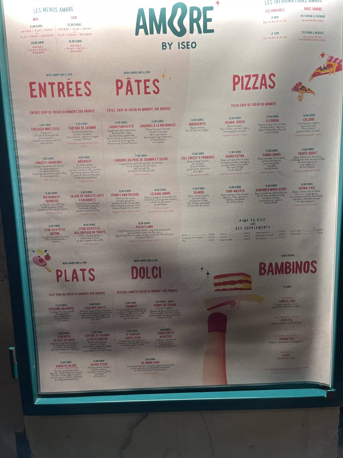 Menu de Amore by Iséo
