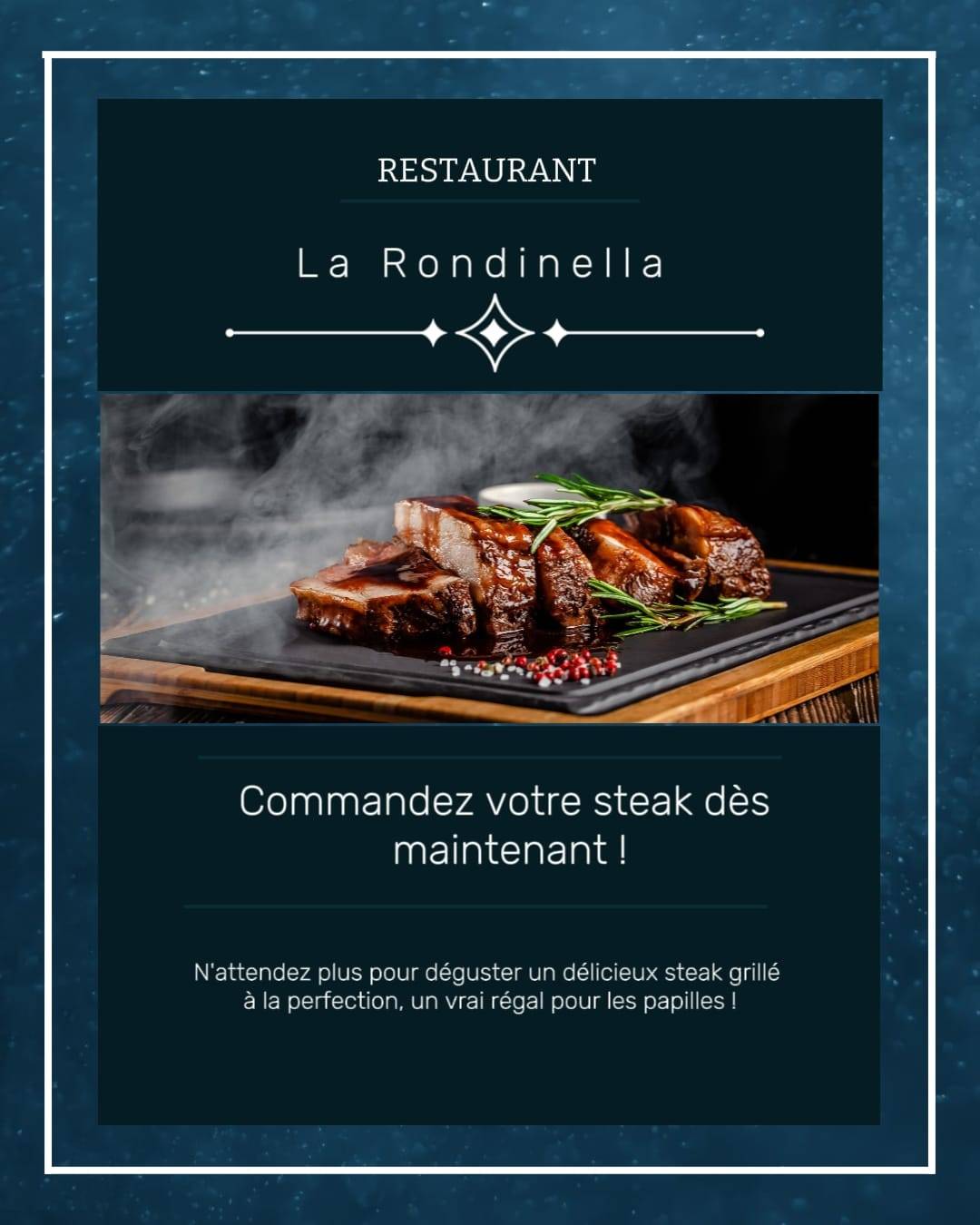 Menu de La Rondinella