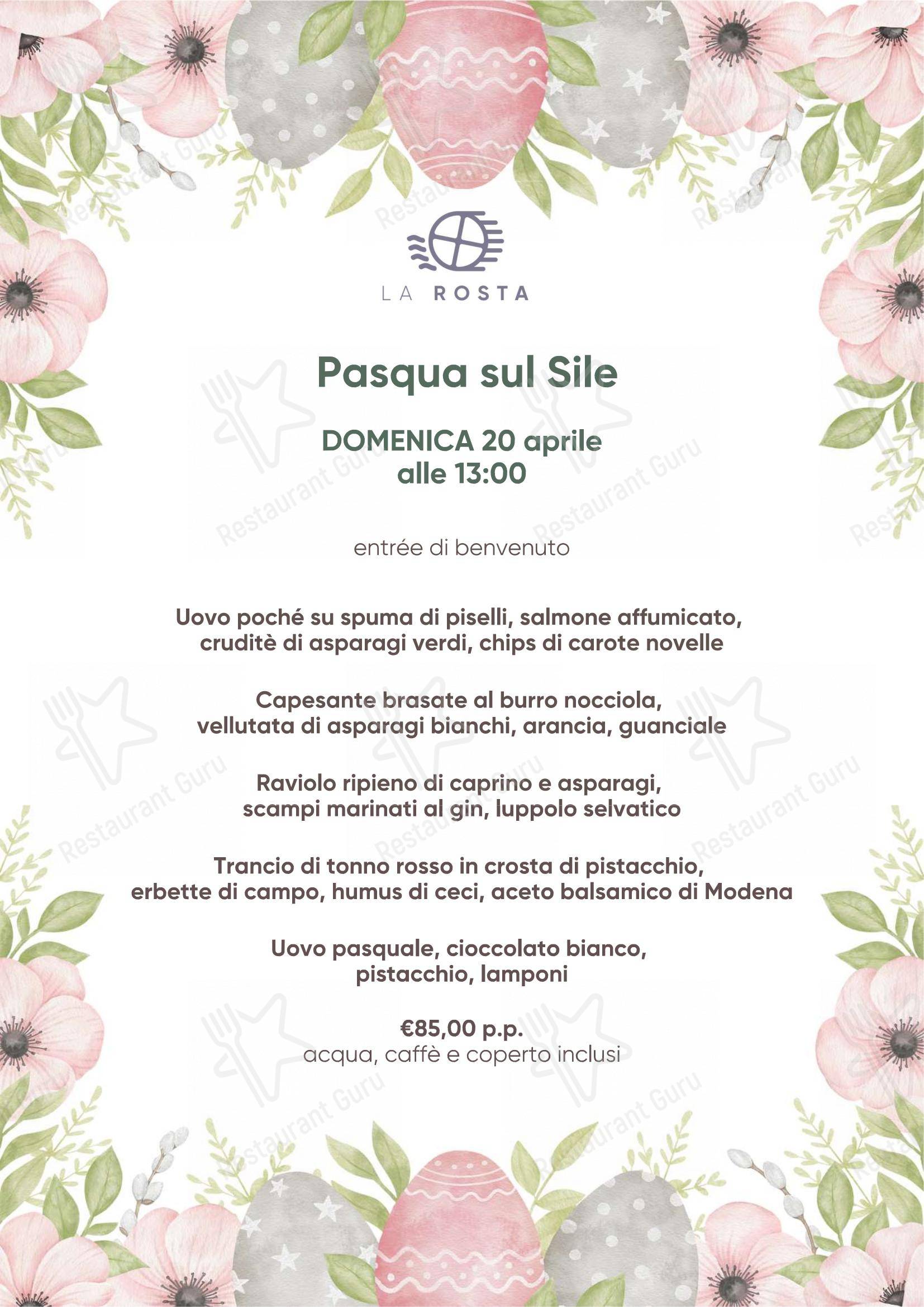 La Rosta in Quinto di Treviso - Menu bar