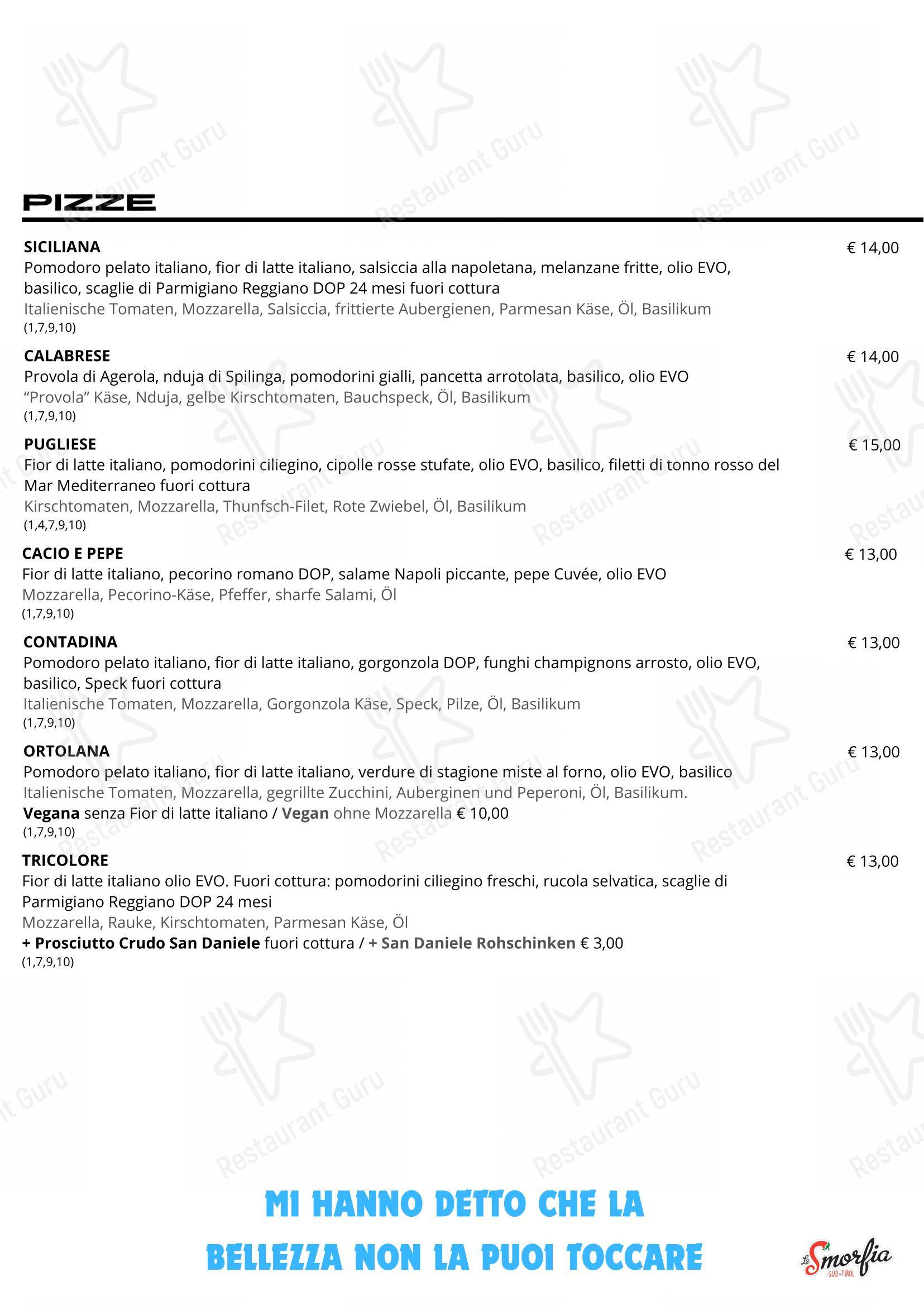 Menu di La Smorfia Merano - Menu
