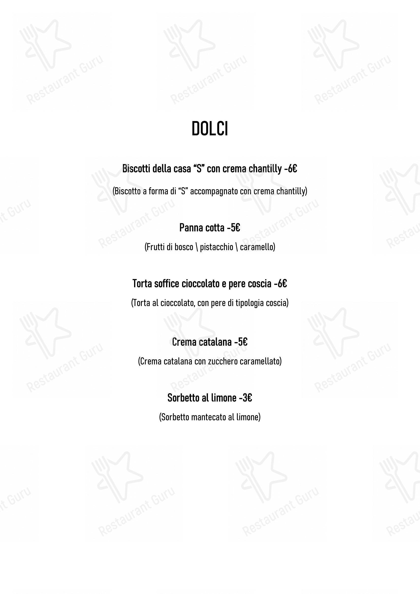 La Svolta in Modena - Menu