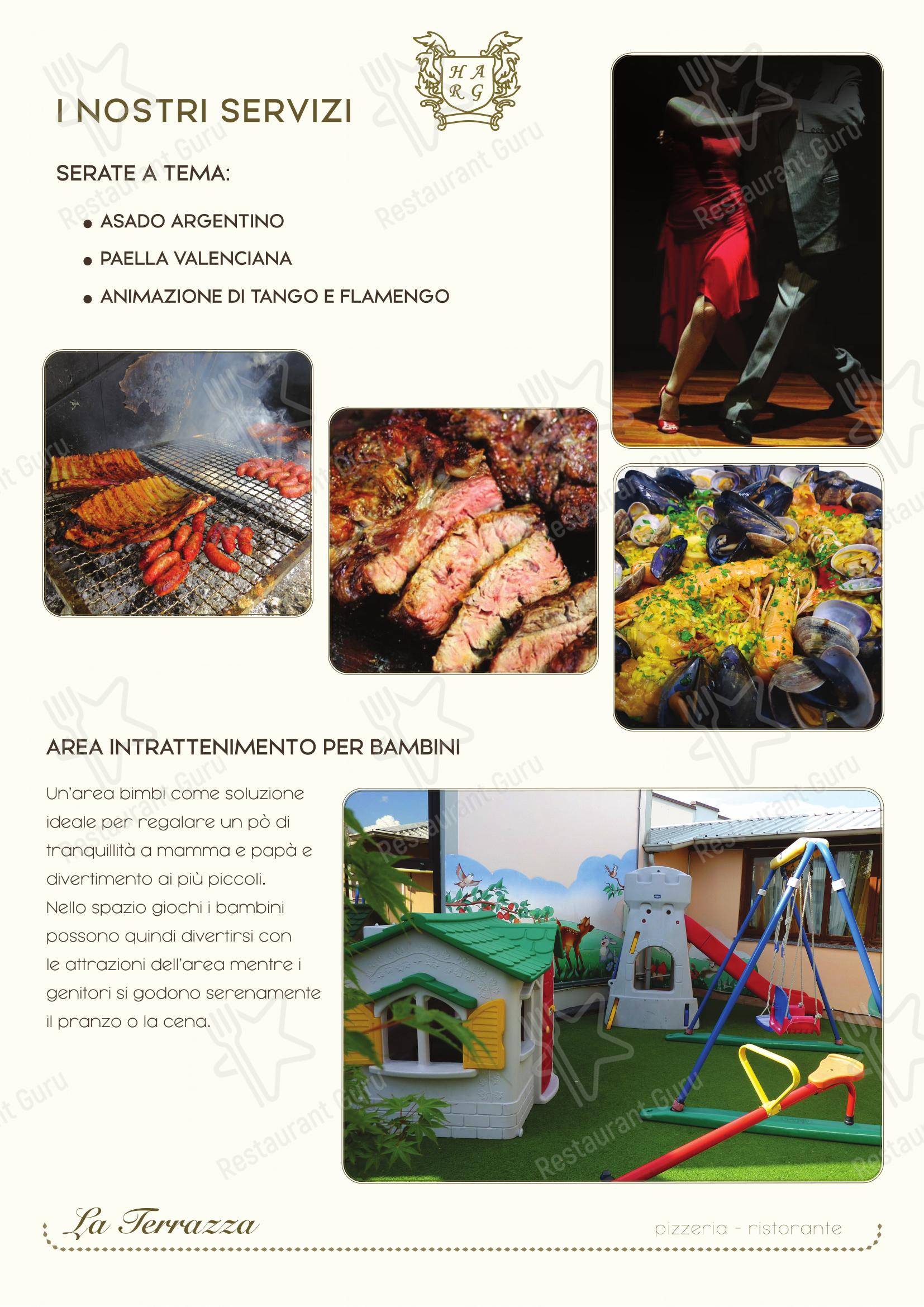 La Terrazza in Rivarolo Canavese - Menu