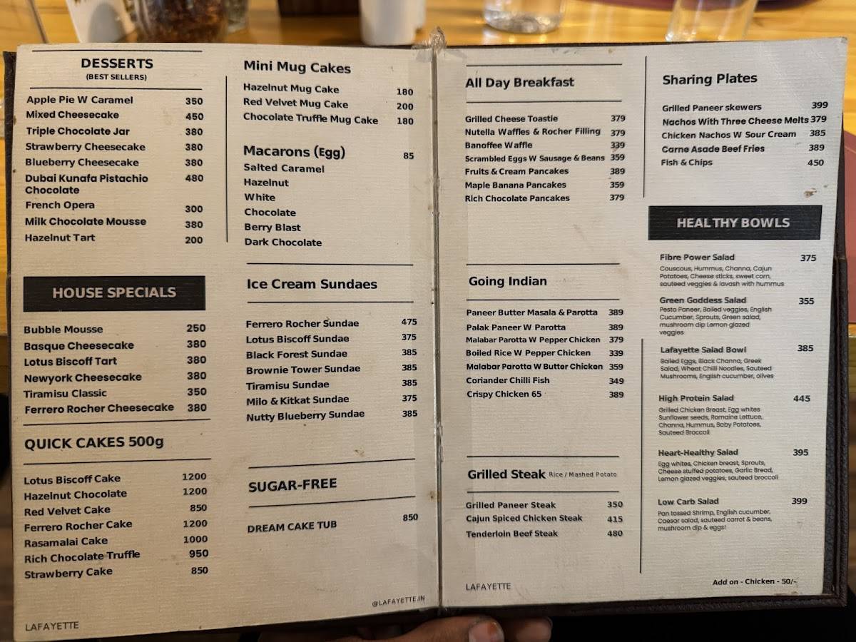 Lafayette by Mug Cakes menu