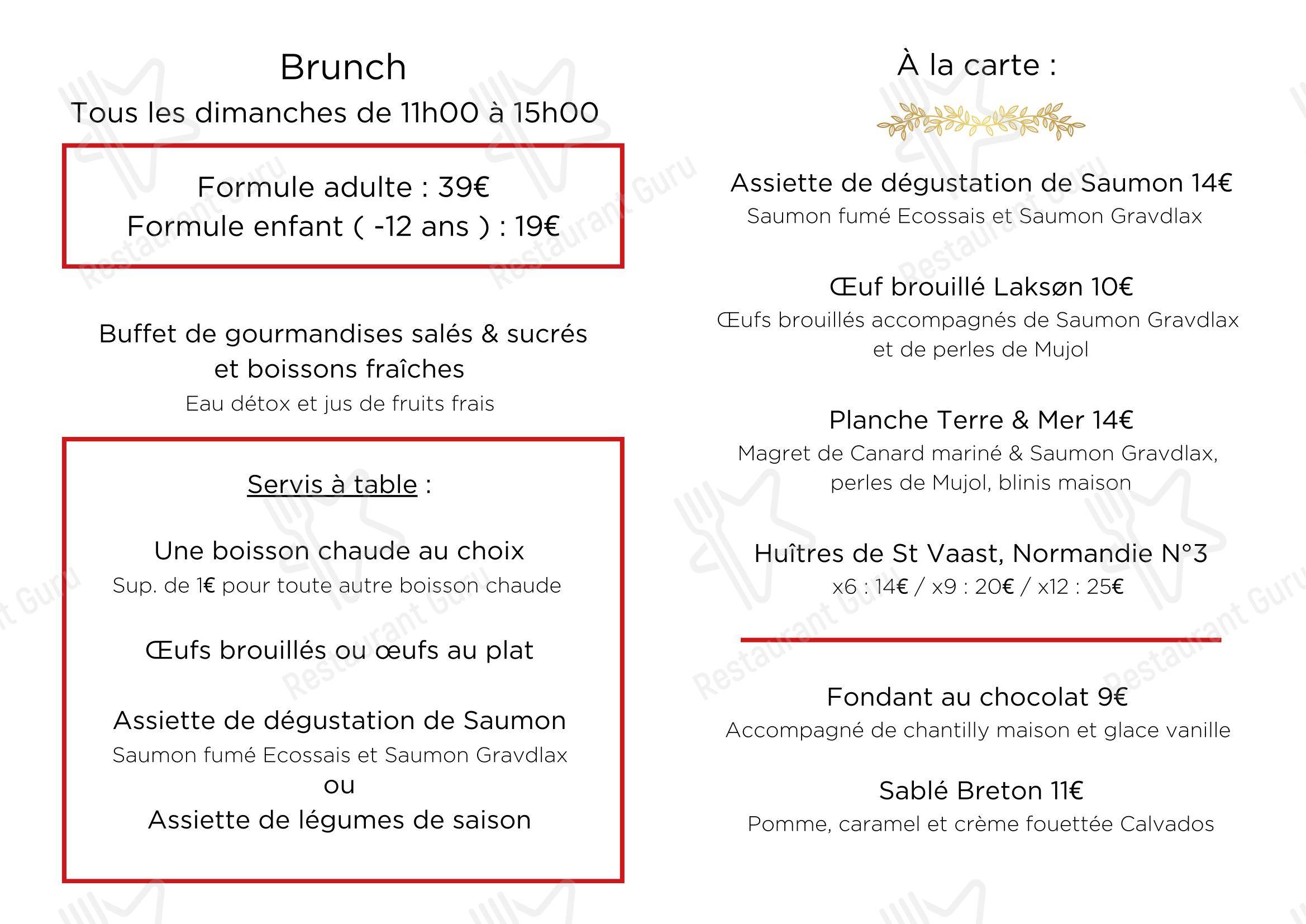 Menu pour Laksøn Rouen - Menu bar