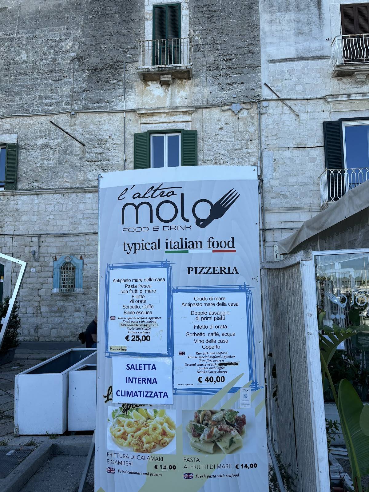 Menu di L'altro Molo 