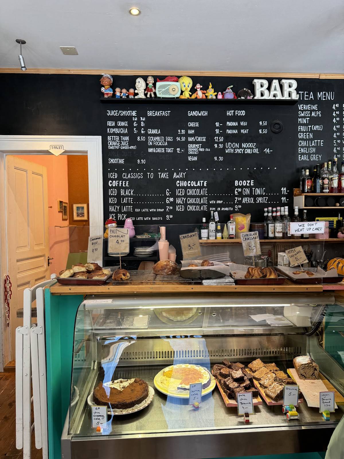 Menu di Cafe Bar 