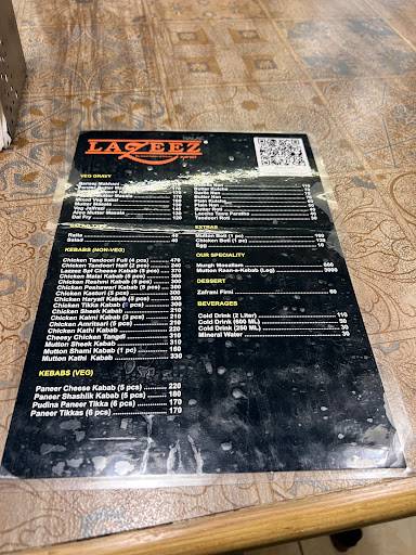 Lazeez menu