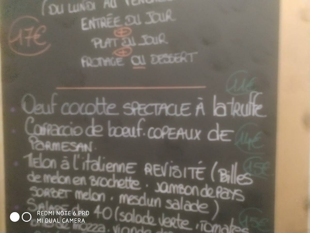 Menu de Le 40