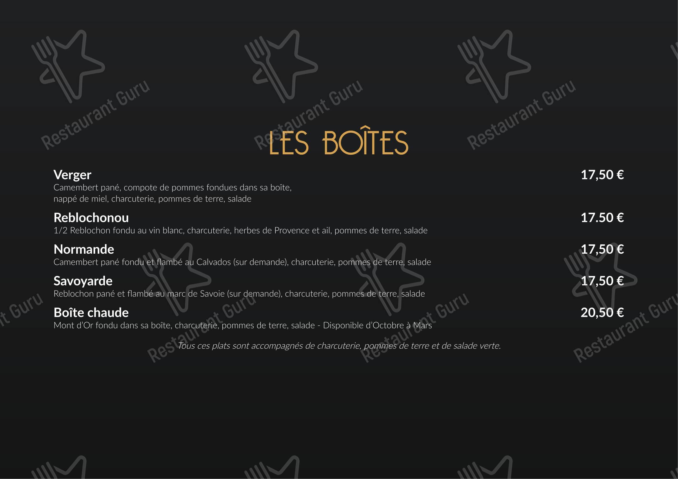 Le Ch'ti Charivari dans Lille - Menu