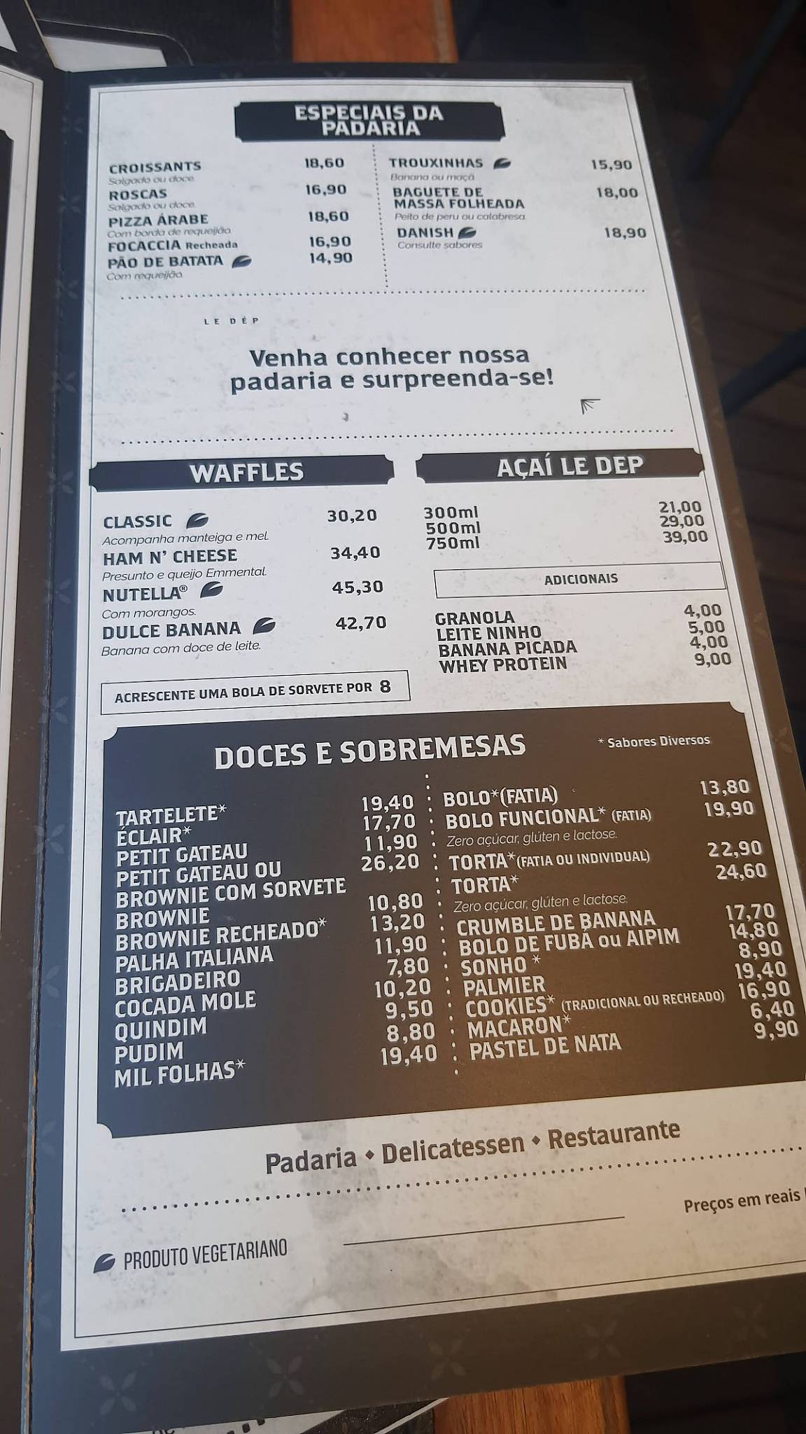 Le Dépanneur Delicatessen - Largo do Machado cardápio