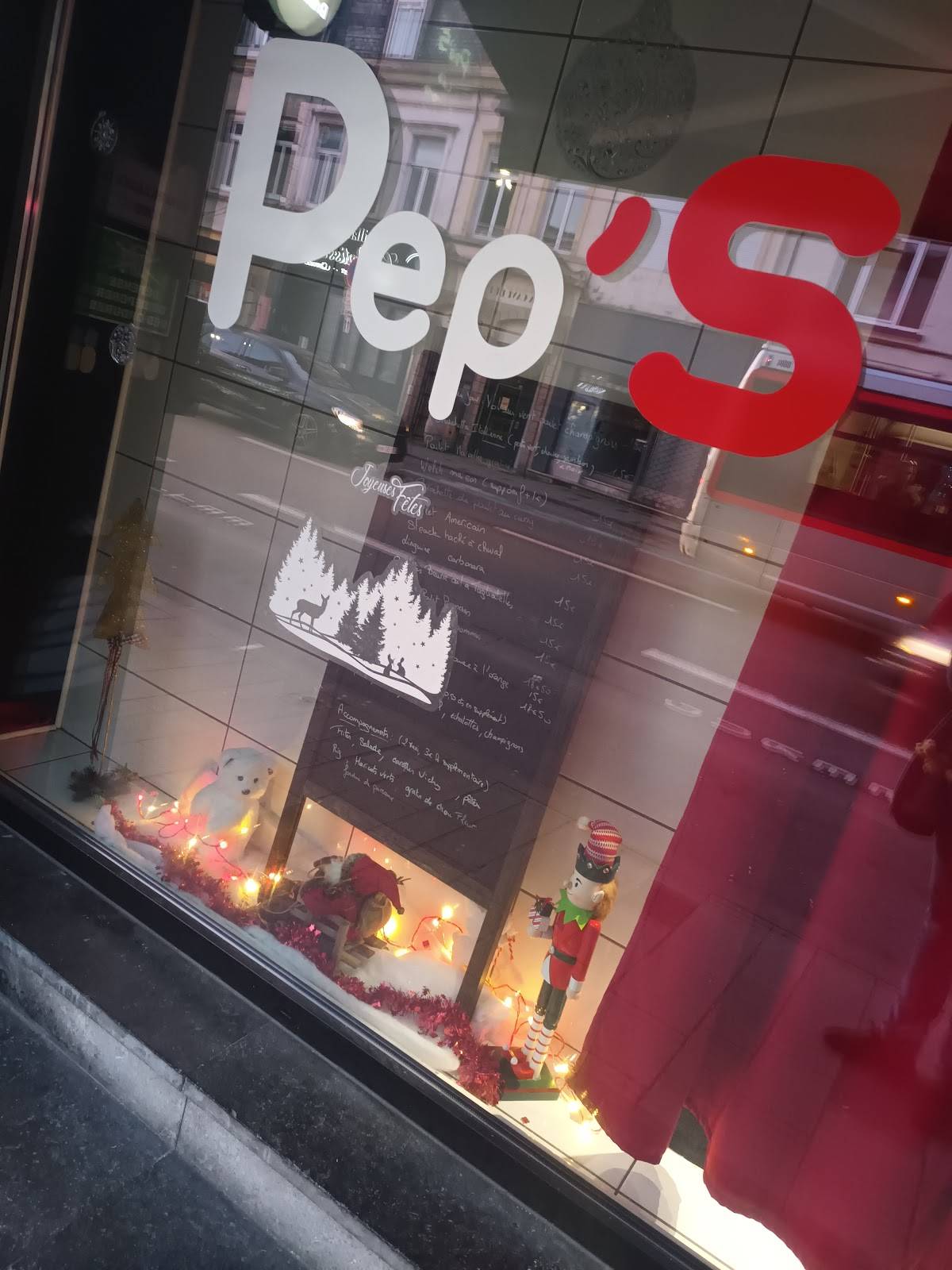 Menu de Le Pep's
