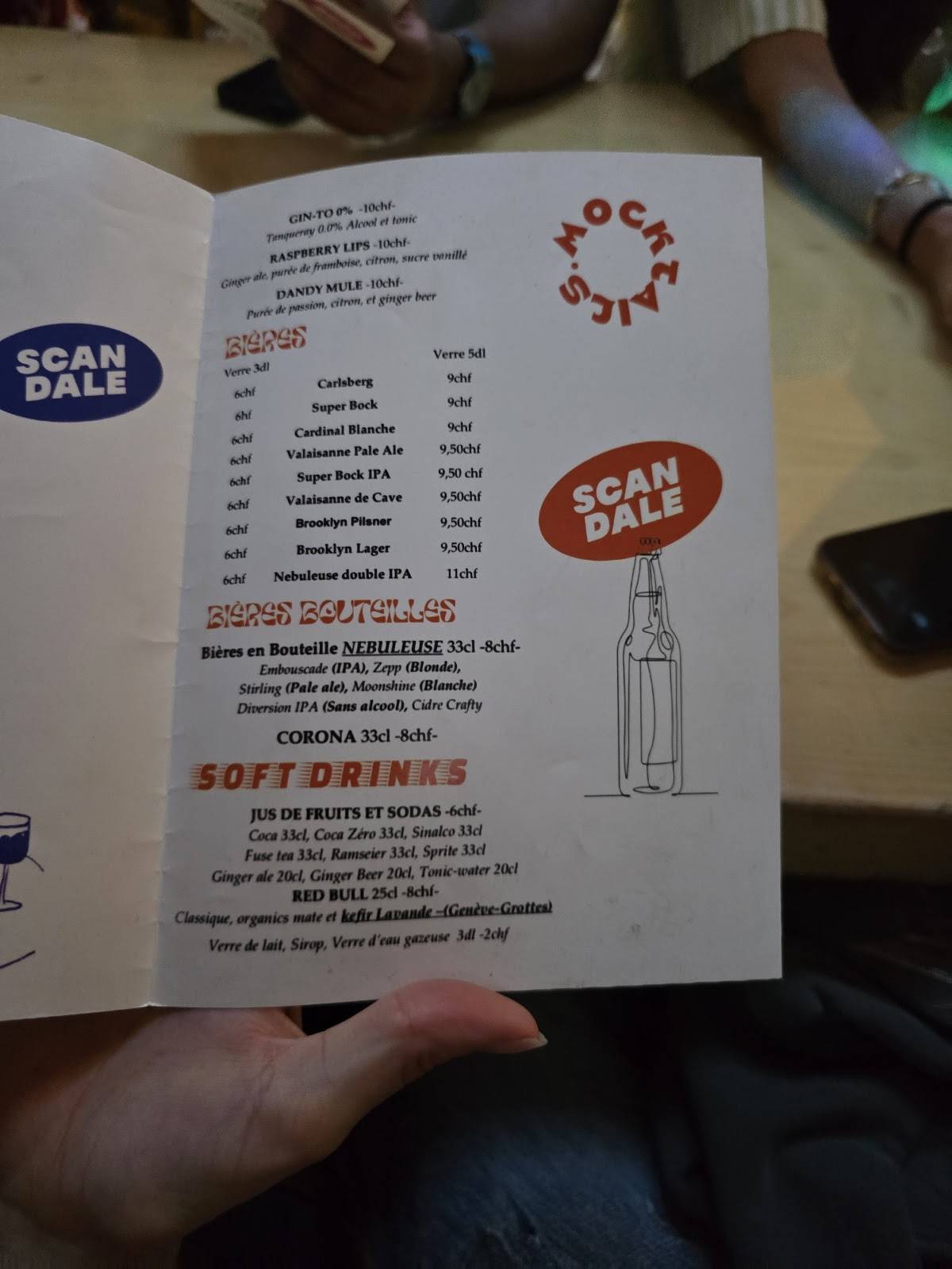 Menu di Le Scandale 