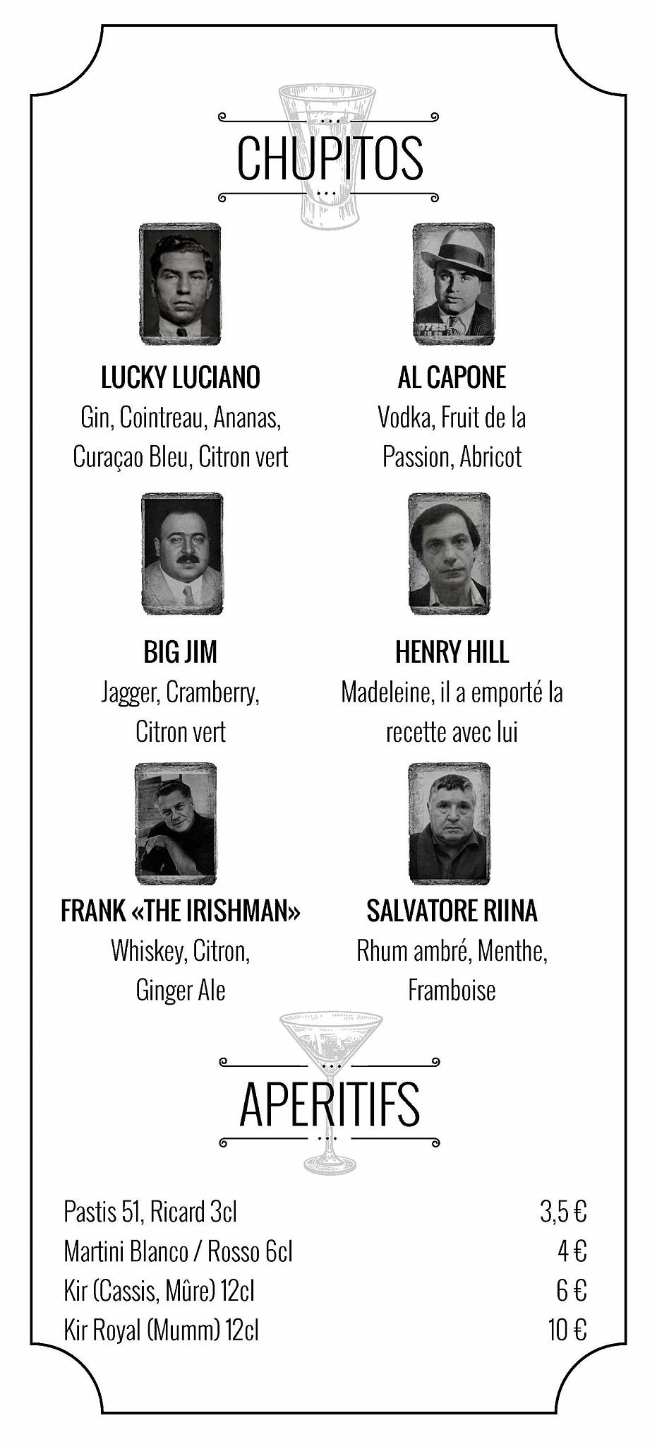 Menu de Le Biniou Mercière