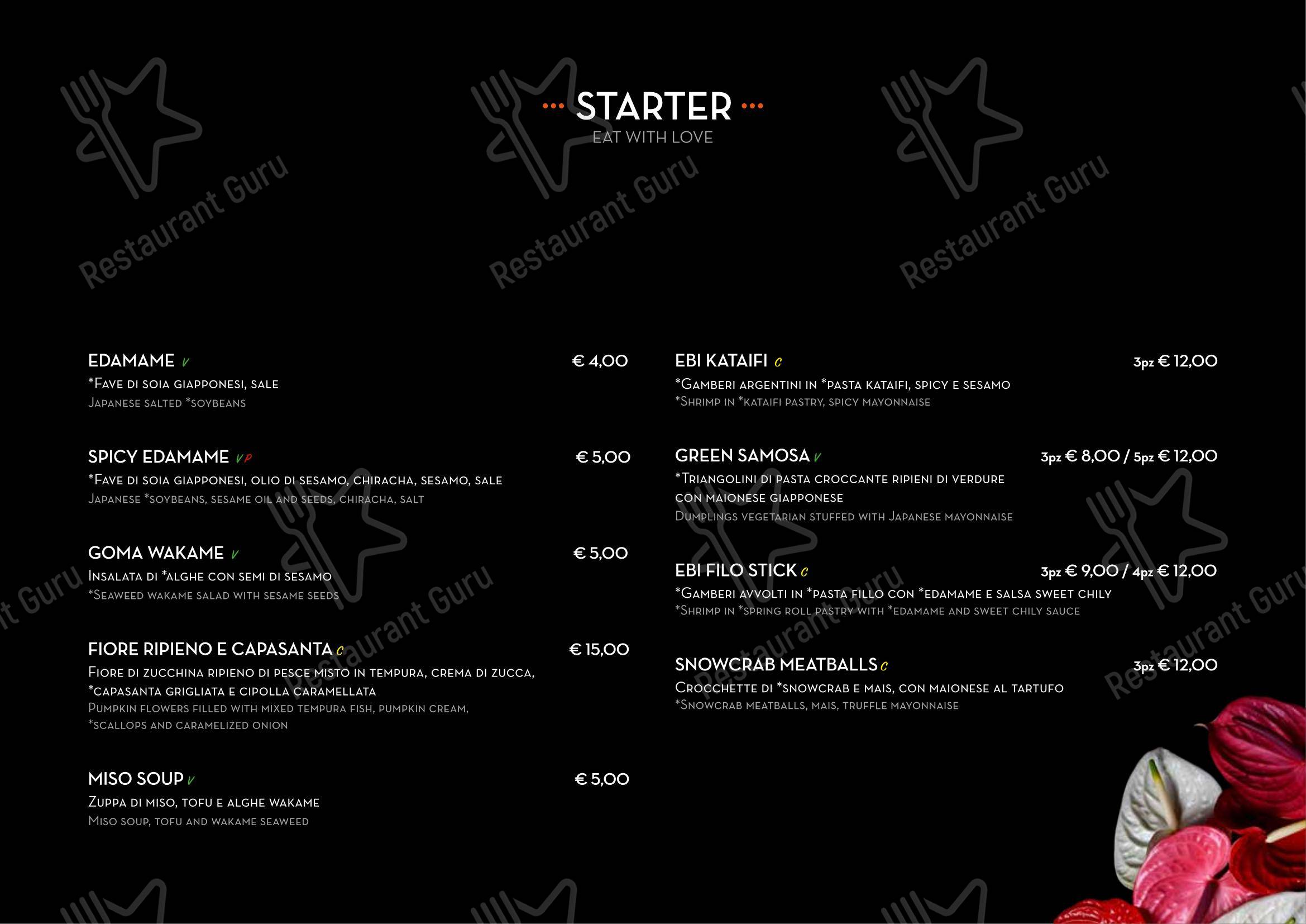 Menu per Legami Sushi & More ROMA in Roma