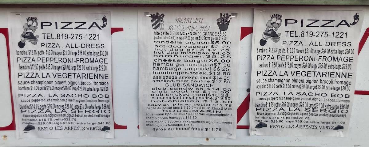 Menu de Resto chez Garic