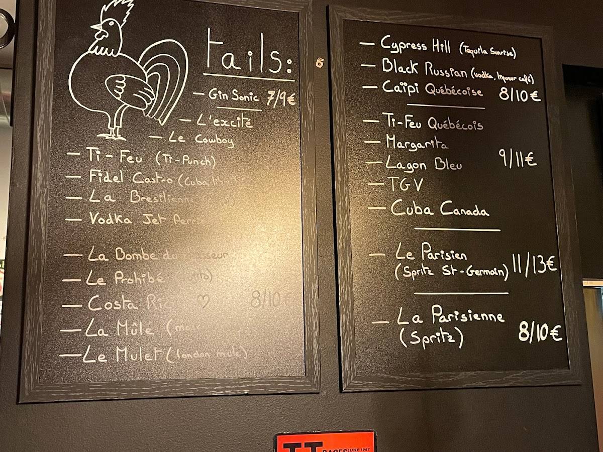 Menu de Les Imposteurs