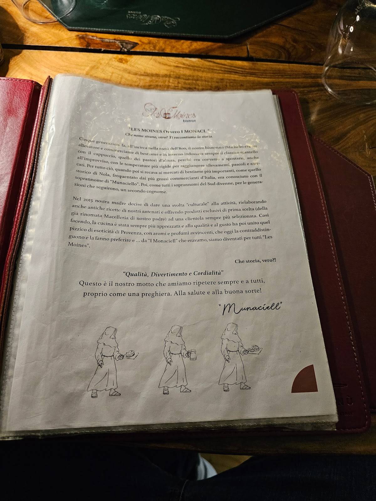 Menu di Les Moines Bistrot 