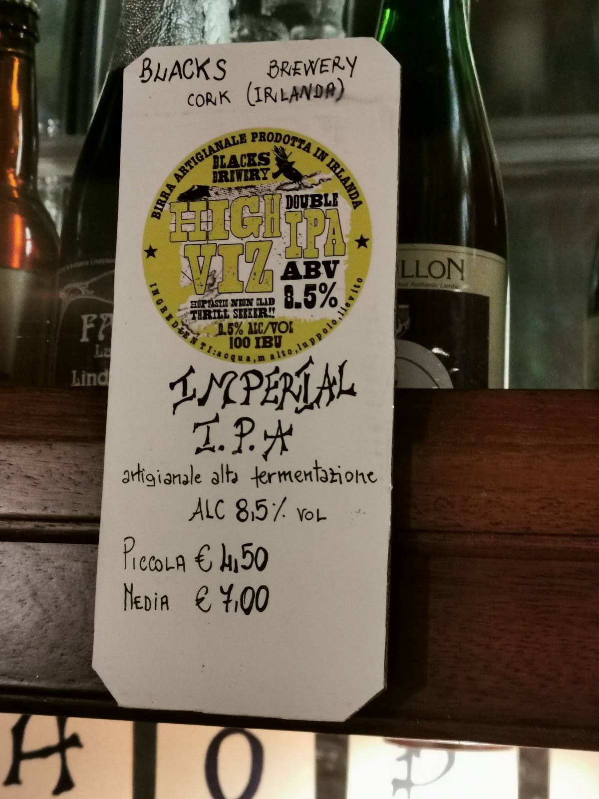 Menu di Gambrinus 