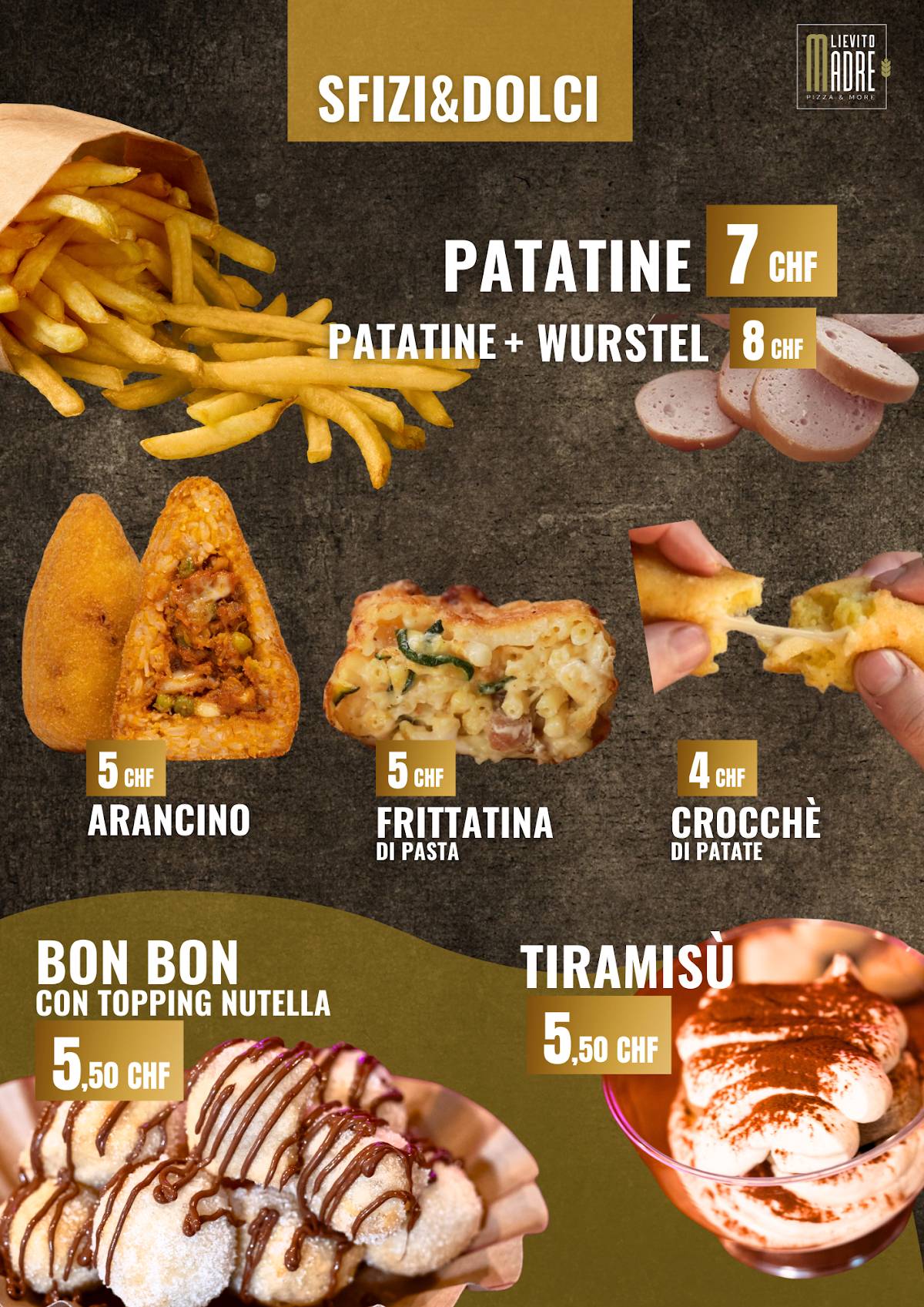 Menu di Lievito Madre 