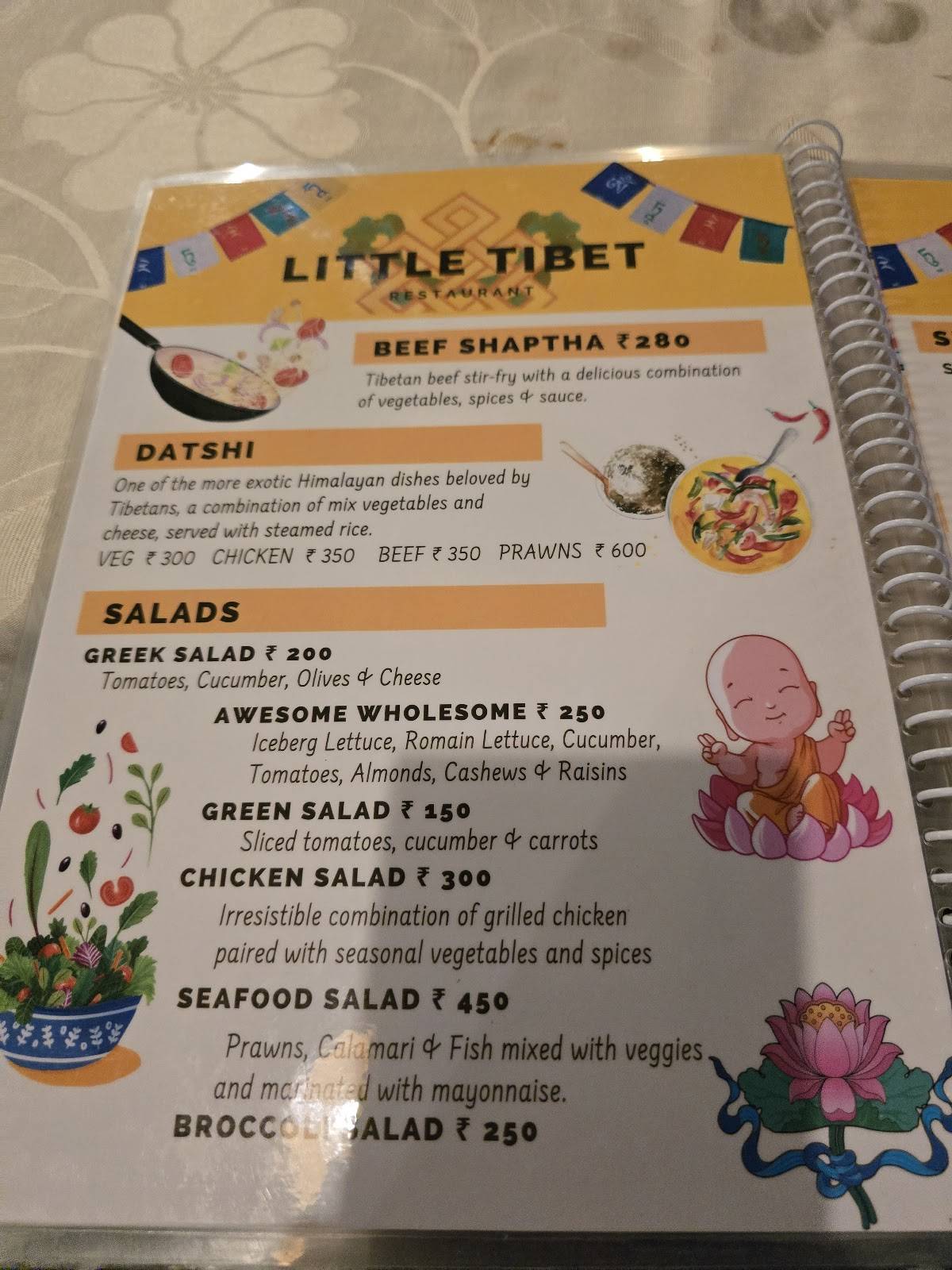 Little Tibet menu