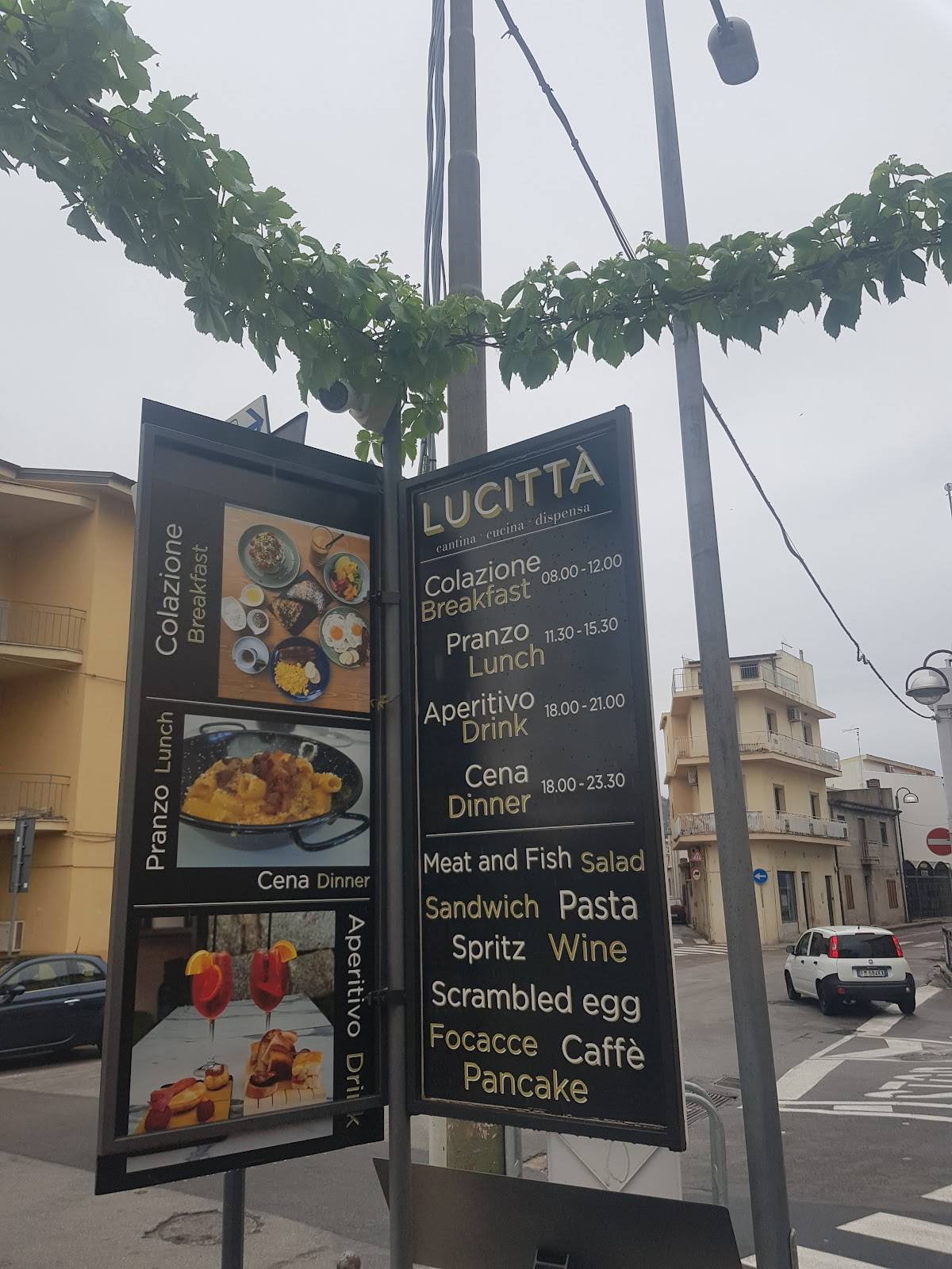 Menu di Lucittà 