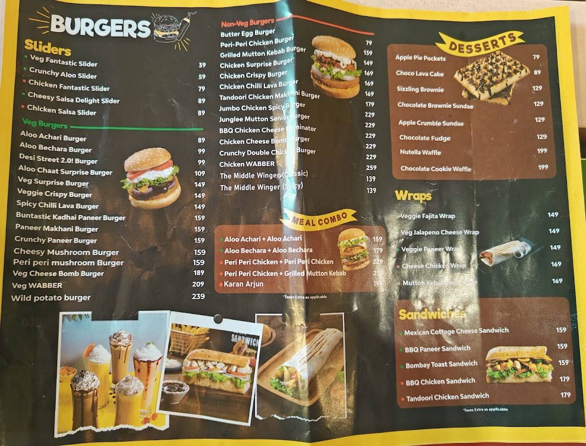 Wat-a-burger menu
