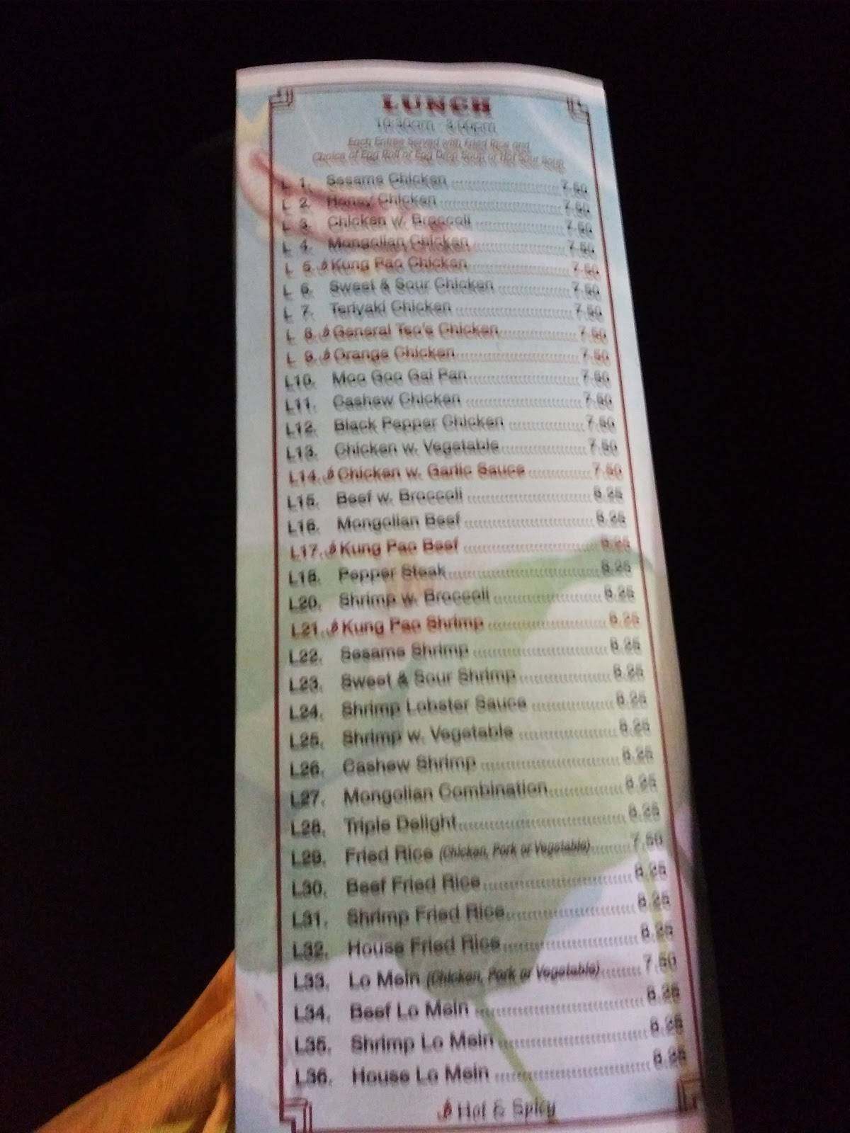 Lucky Panda Bessemer Menu - 1z6fpjw