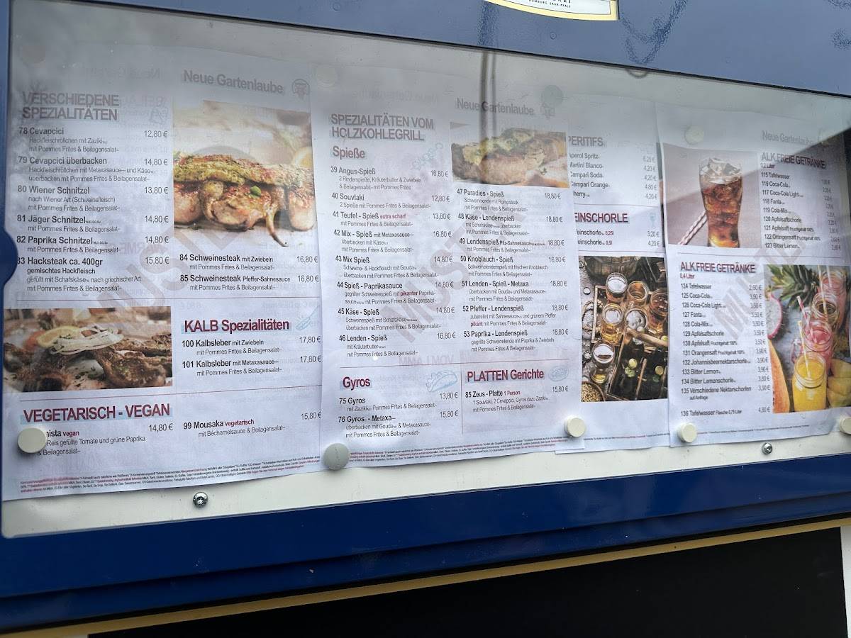 Gasthaus Neue Gartenlaube - Ludwigshafen Am Rhein Speisekarte von Gasthaus Neue Gartenlaube restaurant, Ludwigshafen am Rhein